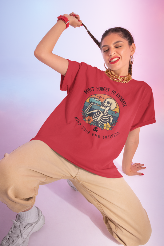 Sarcastic Skeleton Hydration - Graphic Tee