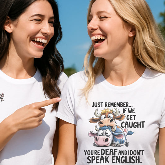Funny Cow Quote T-Shirt, Unisex Graphic Tee, Perfect Gift for Animal Lovers, Humorous Apparel, Casual Outfit