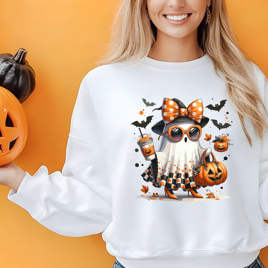 Halloween Jellyfish Sweatshirt, Unisex Cozy Crewneck, Cute Fall Fashion, Spooky Season Apparel, Perfect for October Parties, Pumpkin [...]