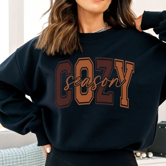 Cozy Season Crewneck Sweatshirt | Unisex Sweatshirt, Fall Essentials, Comfy Gift, Cozy Vibes, Holiday Apparel