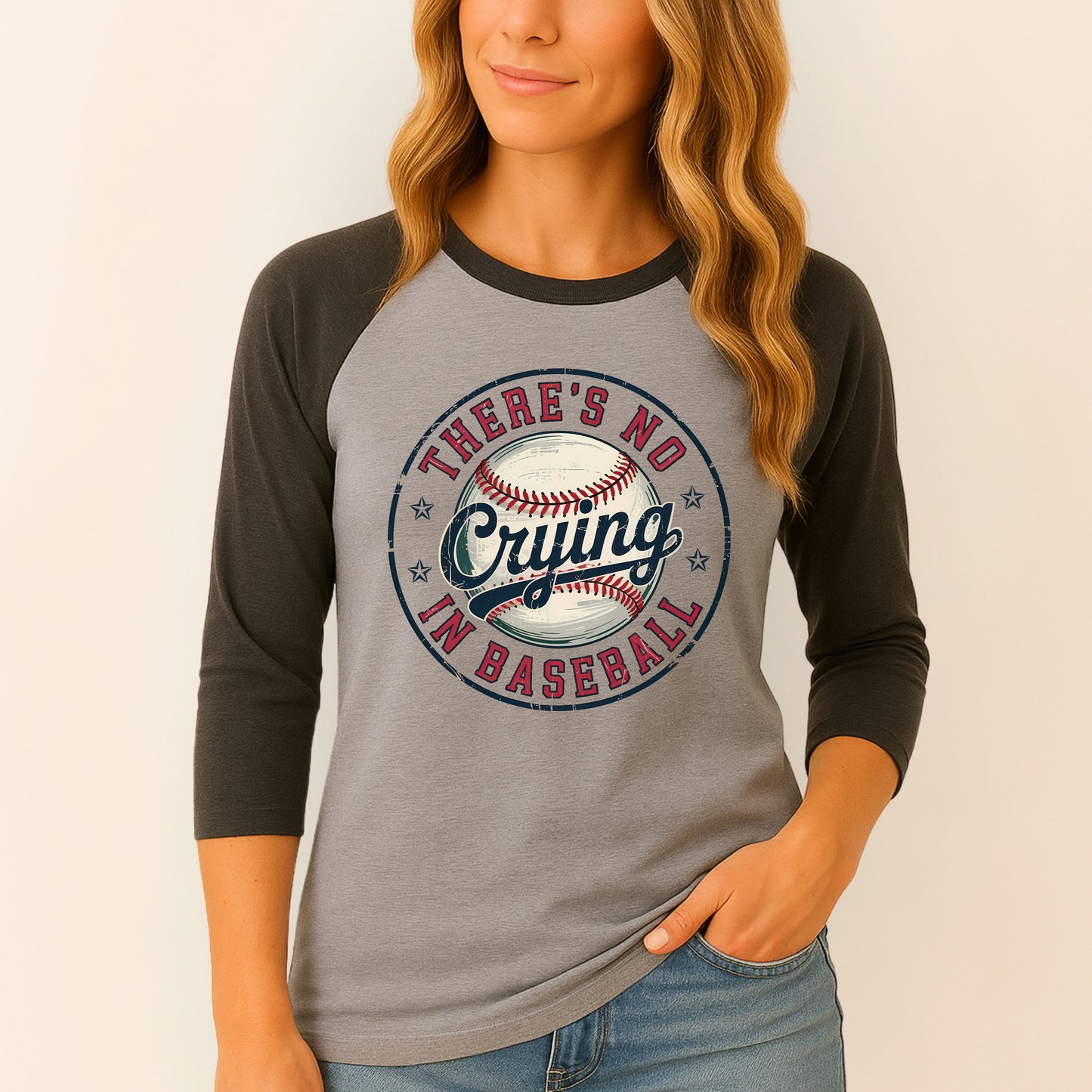 Baseball Tee, There's no crying in baseball
