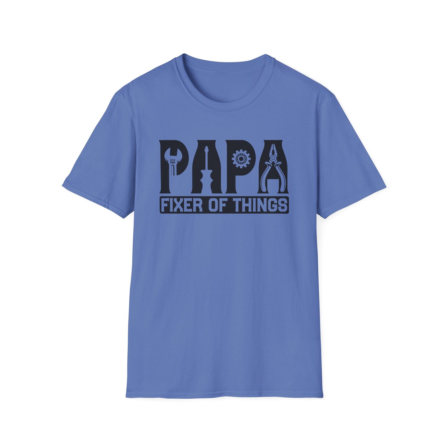 DIY Dad T-Shirt, Papa Fixer Of Things Tee, Father's Day Gift, Unisex Softstyle Shirt, Casual Gift for Dads, Handy Father's Day Tee