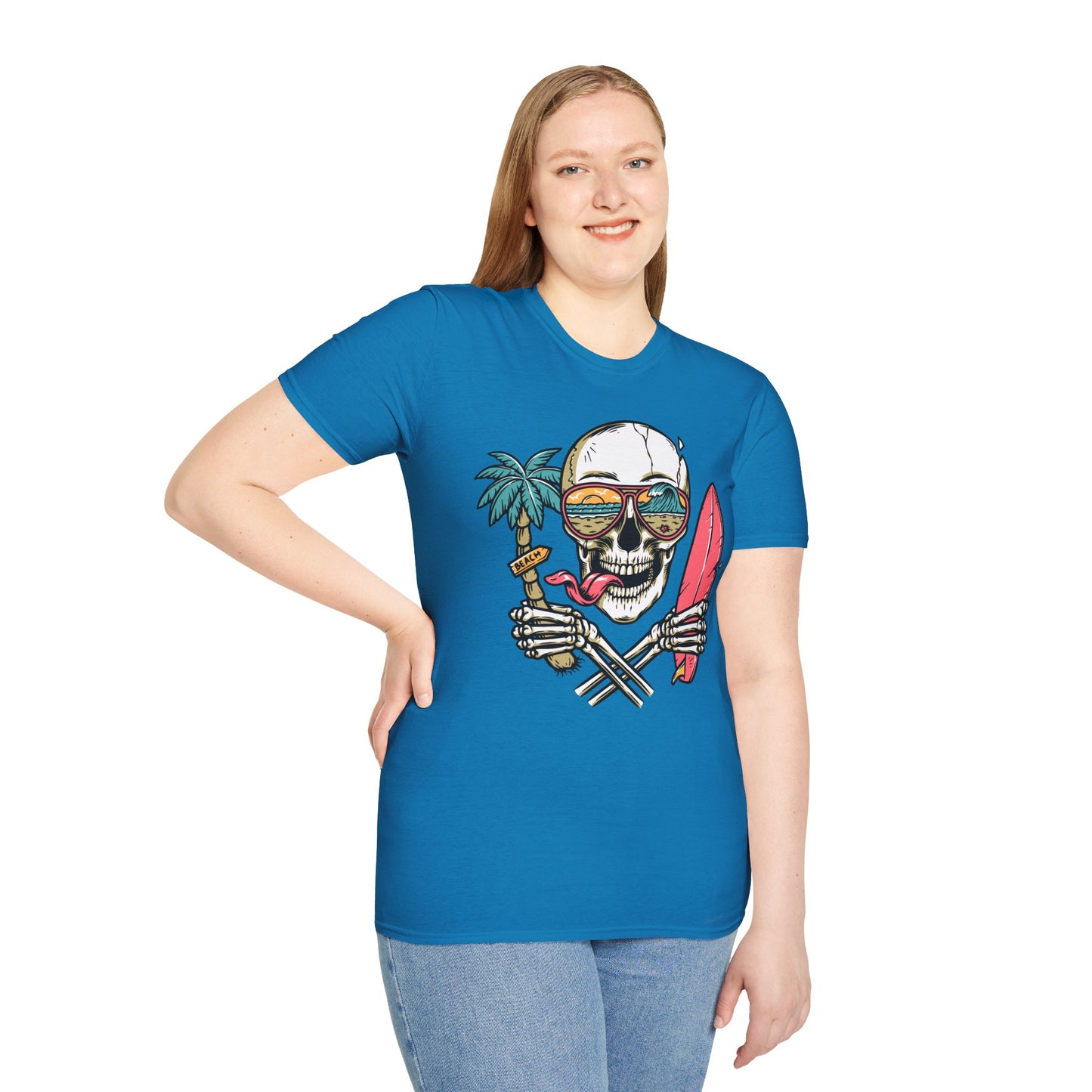 Beach Skull Graphic T-Shirt