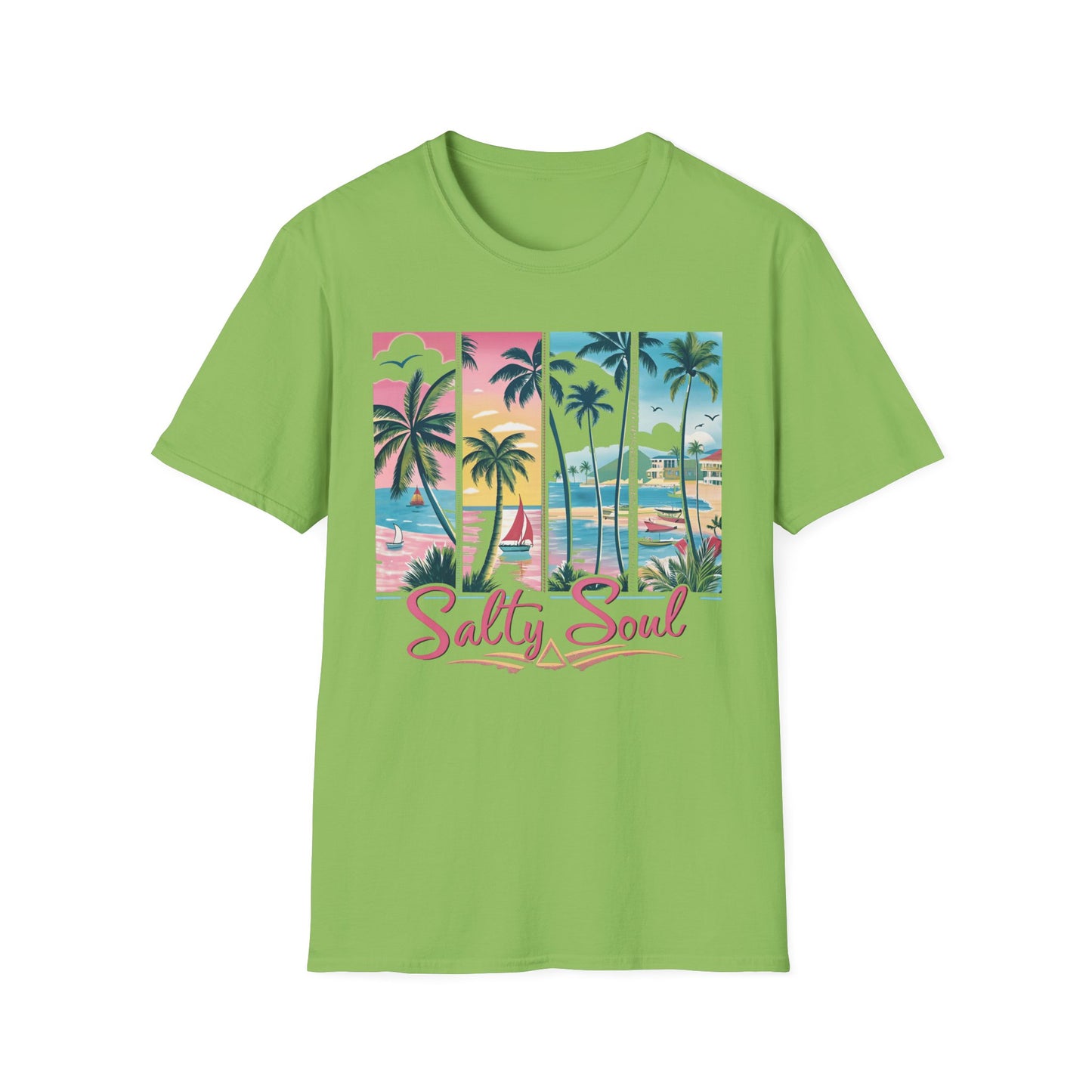 Salty Soul Tropical Vibe Tee for Beach Lovers