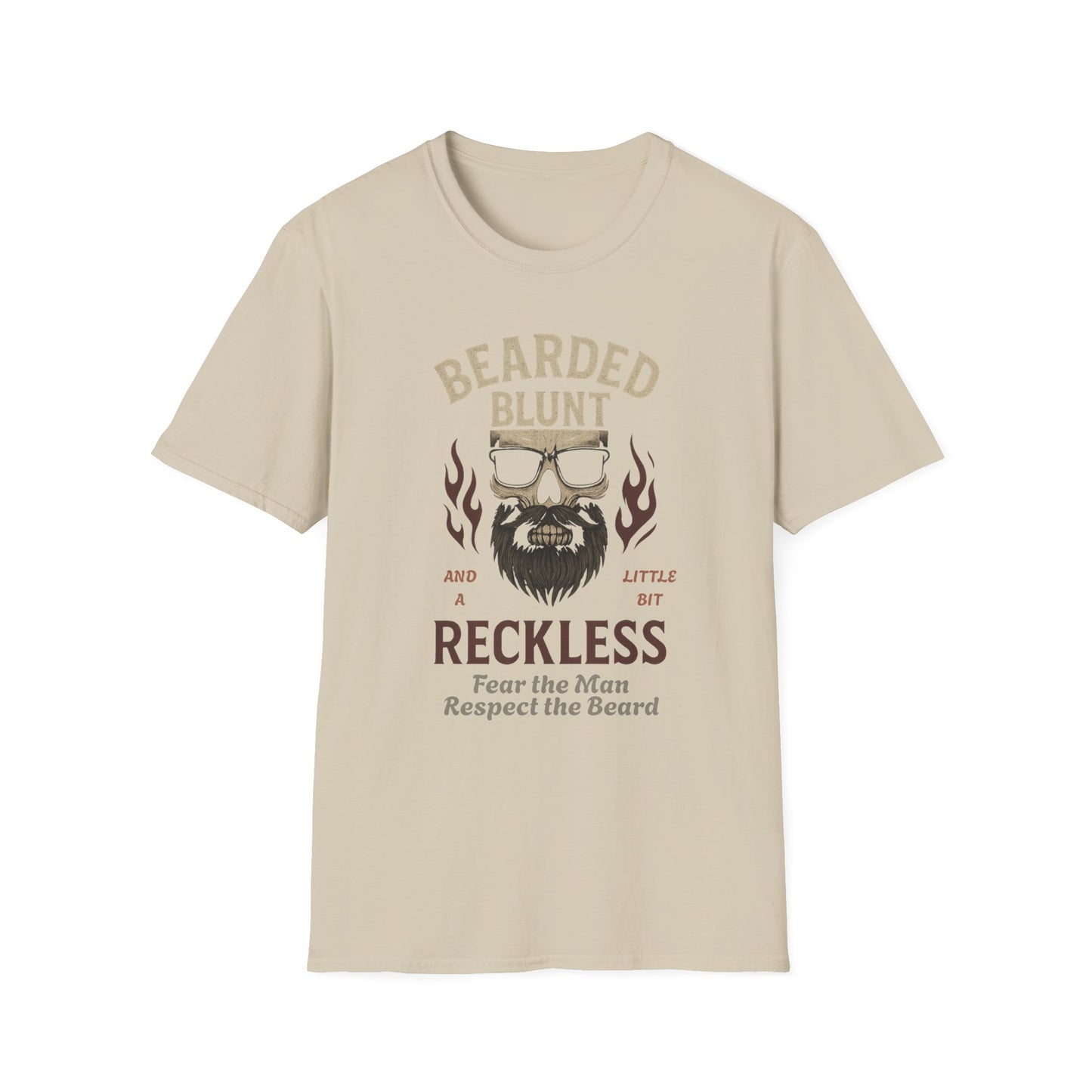 Bearded and Reckless Unisex Tee for Beard Lovers