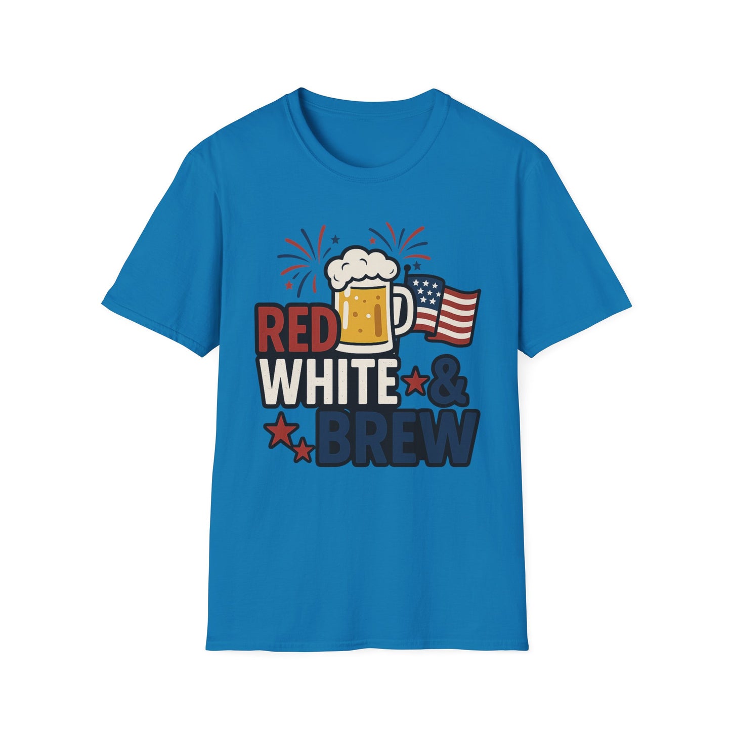 Red, White & Brew T-Shirt - Perfect for BBQs and Celebrations