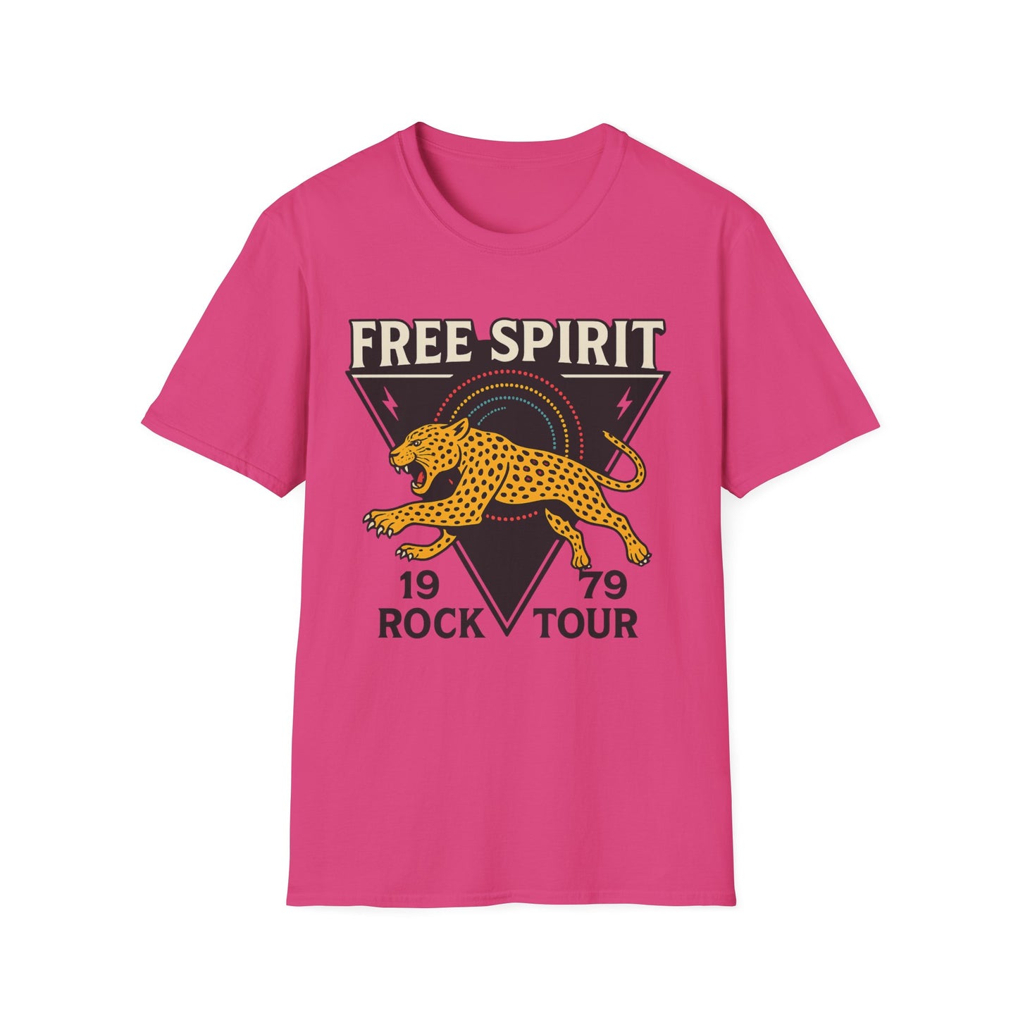 Retro Free Spirit Leopard - Graphic Tee