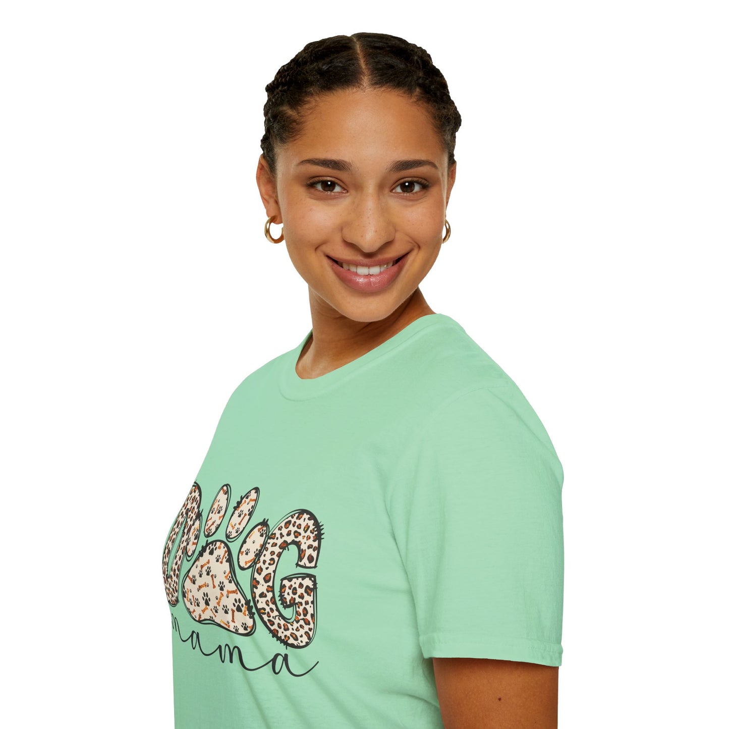 Dog Mama Leopard Print T-Shirt