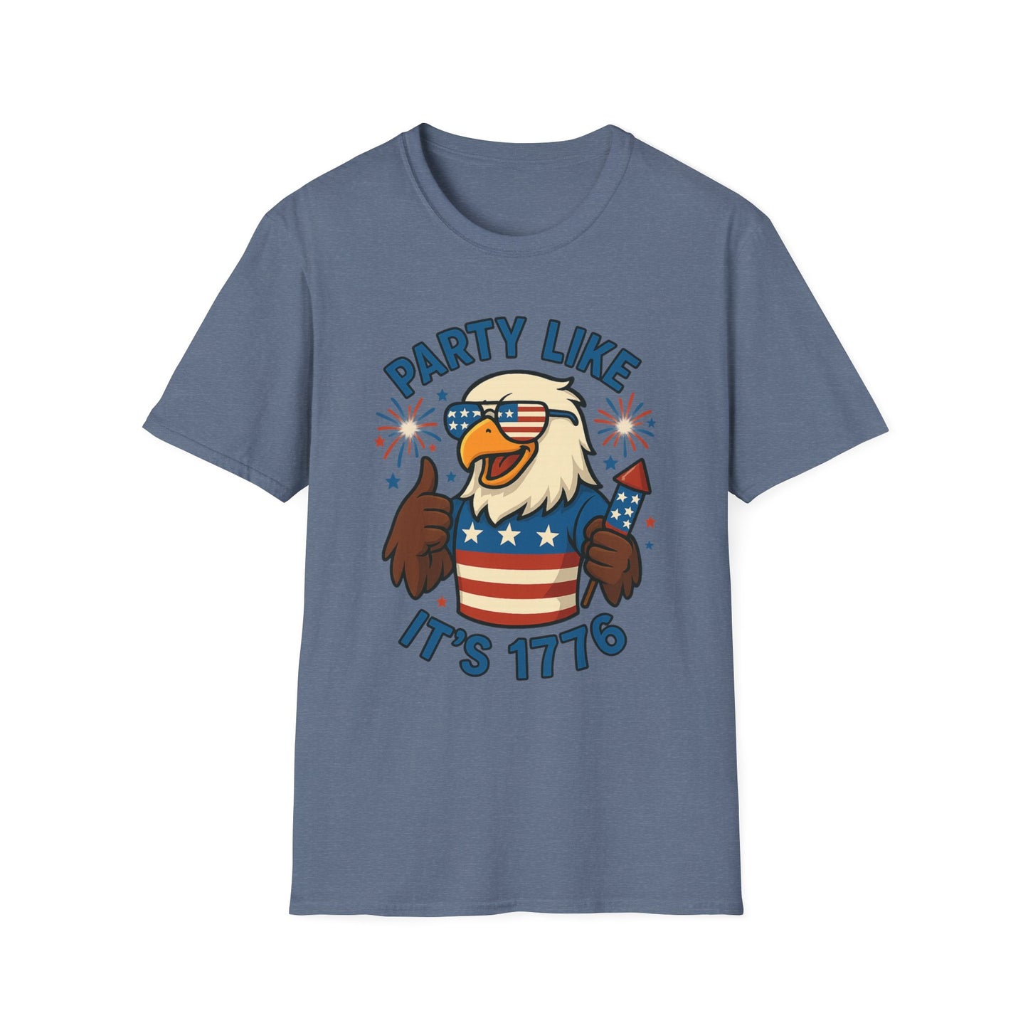 Patriotic 4th of July Party T-Shirt - 'Party Like It's 1776'
