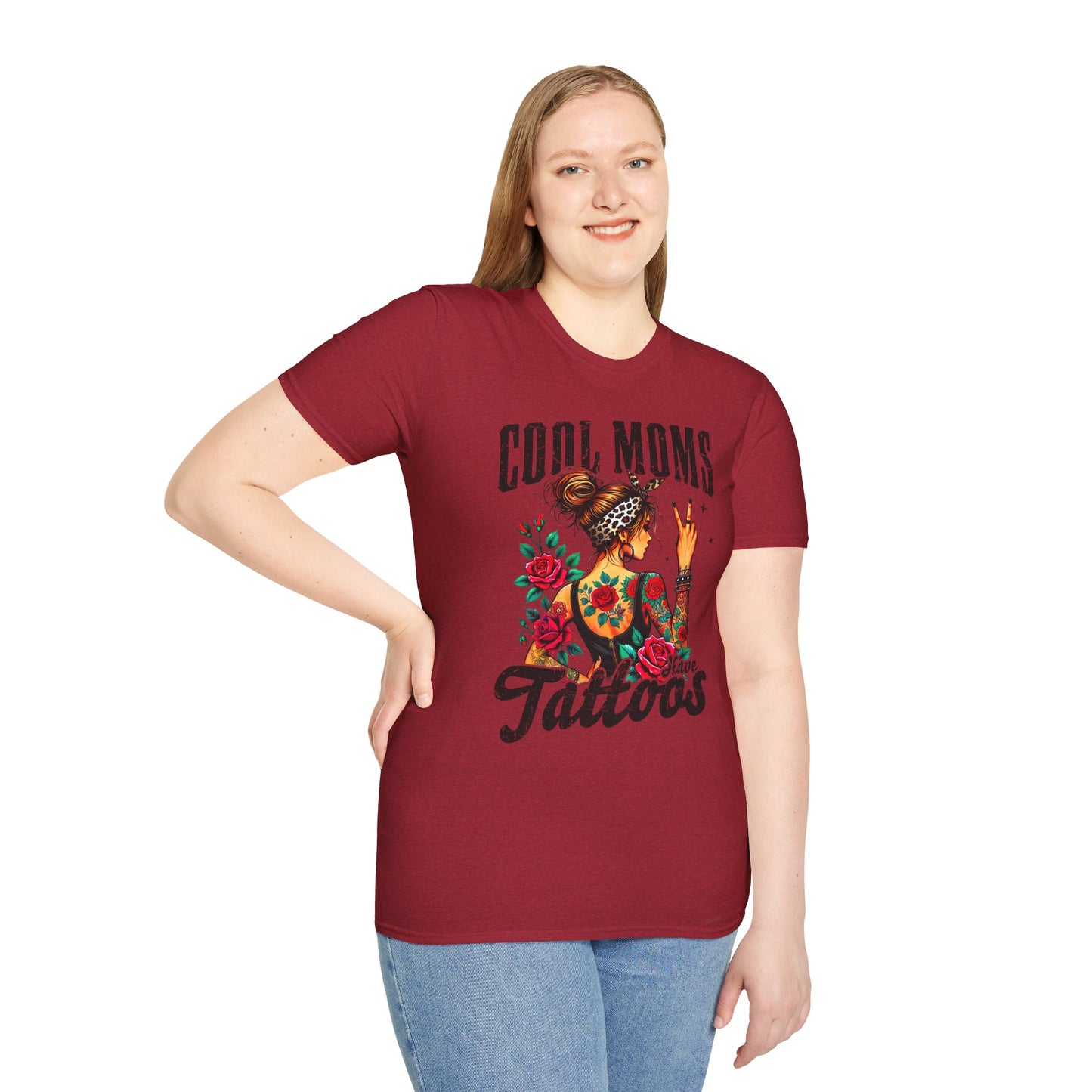 Cool Moms Tattoo Graphic T-Shirt