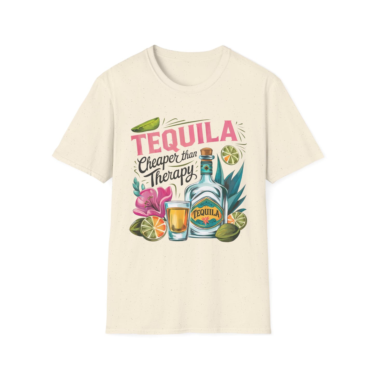 Tequila Therapy T-Shirt, Cheaper than Therapy Shirt, Funny Tequila Tee, Party Shirt, Unique Gift for Tequila Lovers
