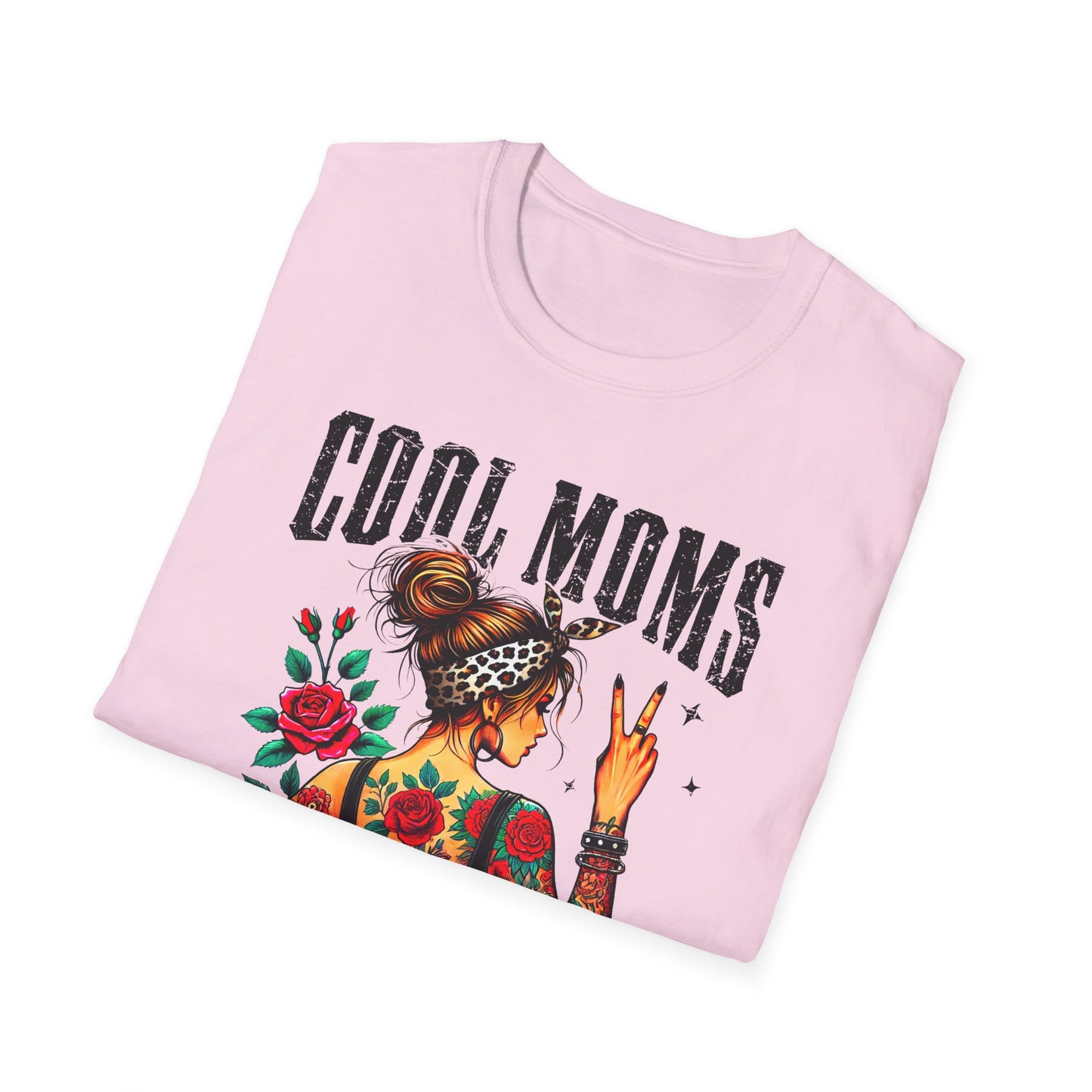 Cool Moms Tattoo Graphic T-Shirt