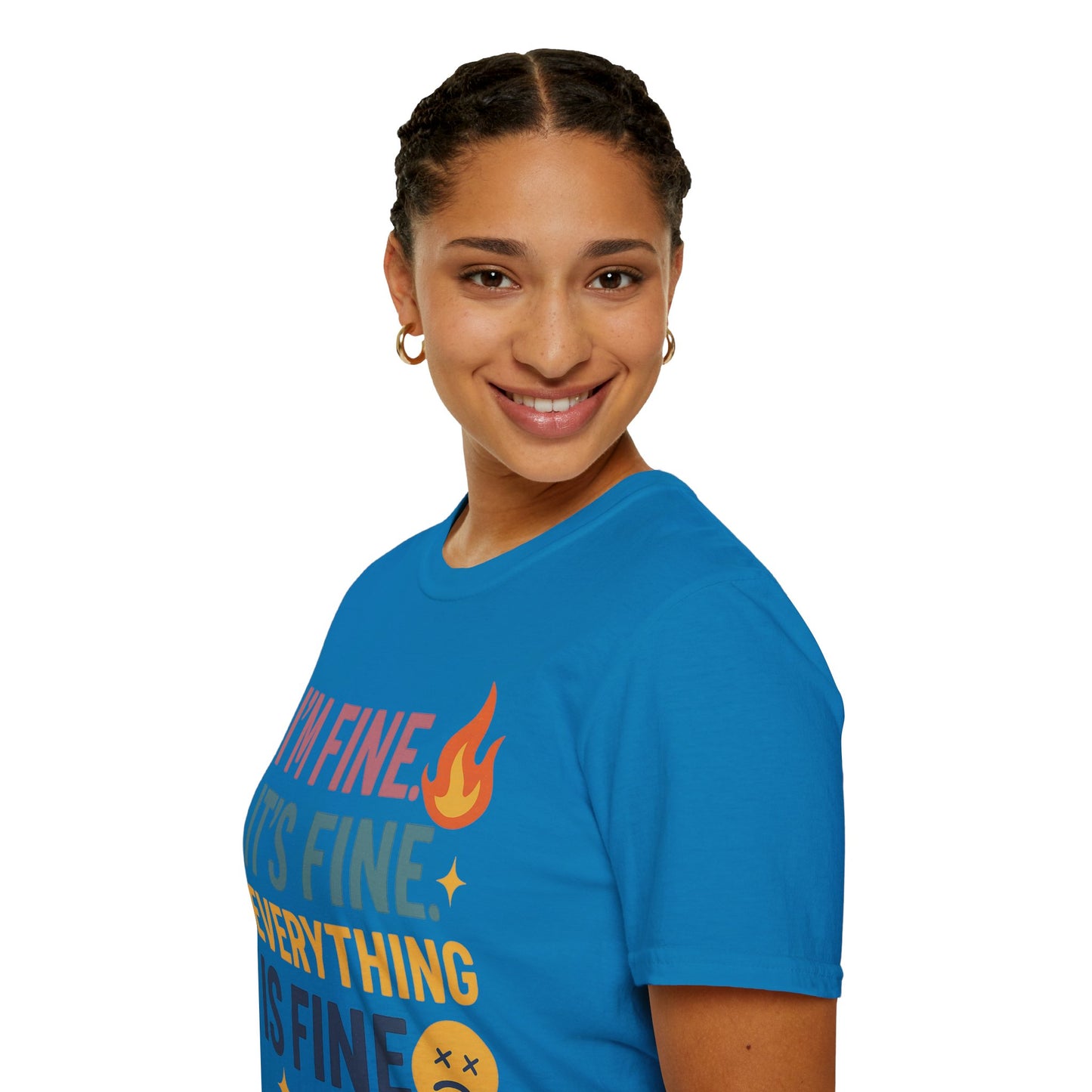 I'm Fine Unisex Softstyle T-Shirt – Casual Humor Tee
