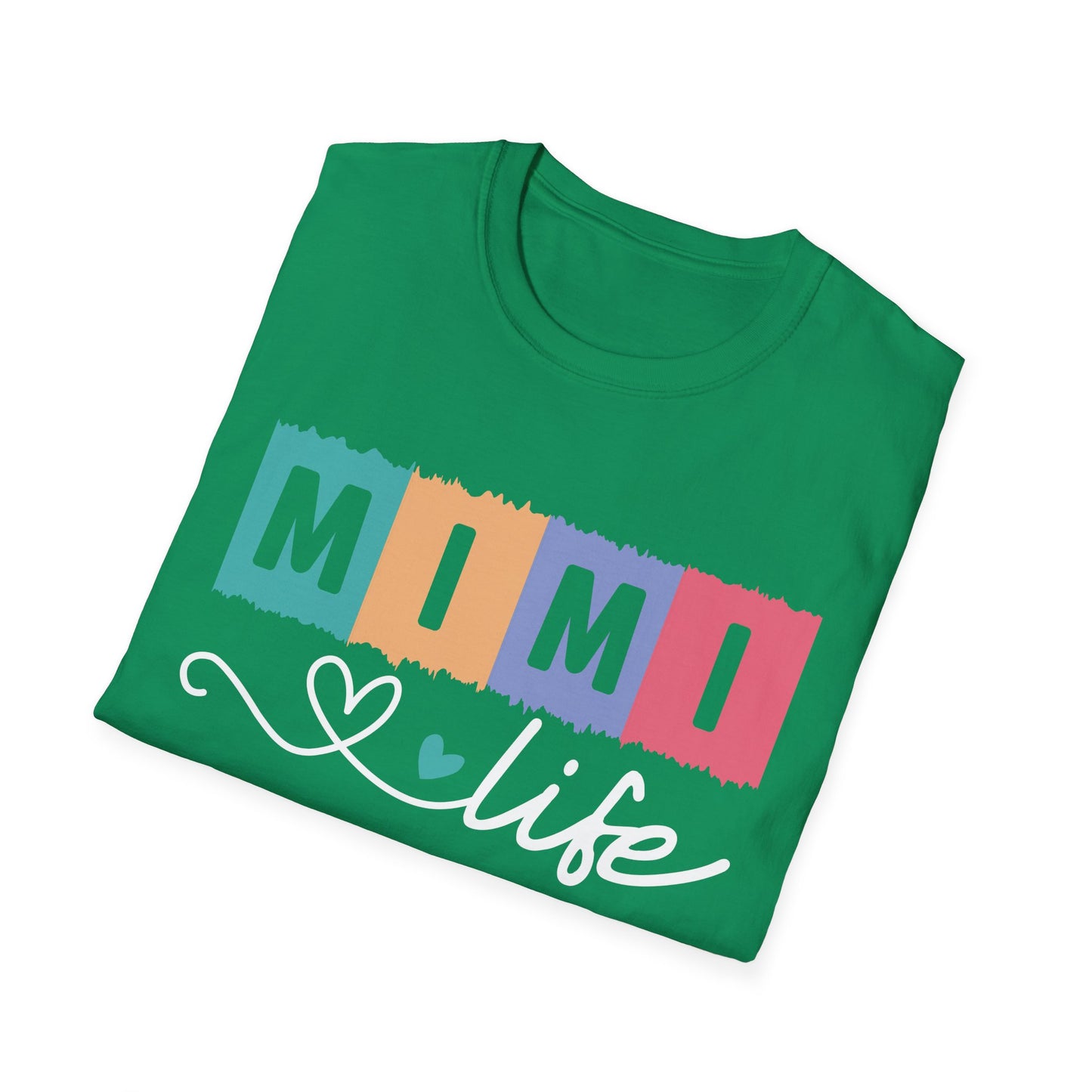 Colorful 'MIMI' Unisex Softstyle T-Shirt | Fun Gift for Mother's Day, Birthday, Casual Wear, Unique Family Tee, Comfortable Everyday Shirt