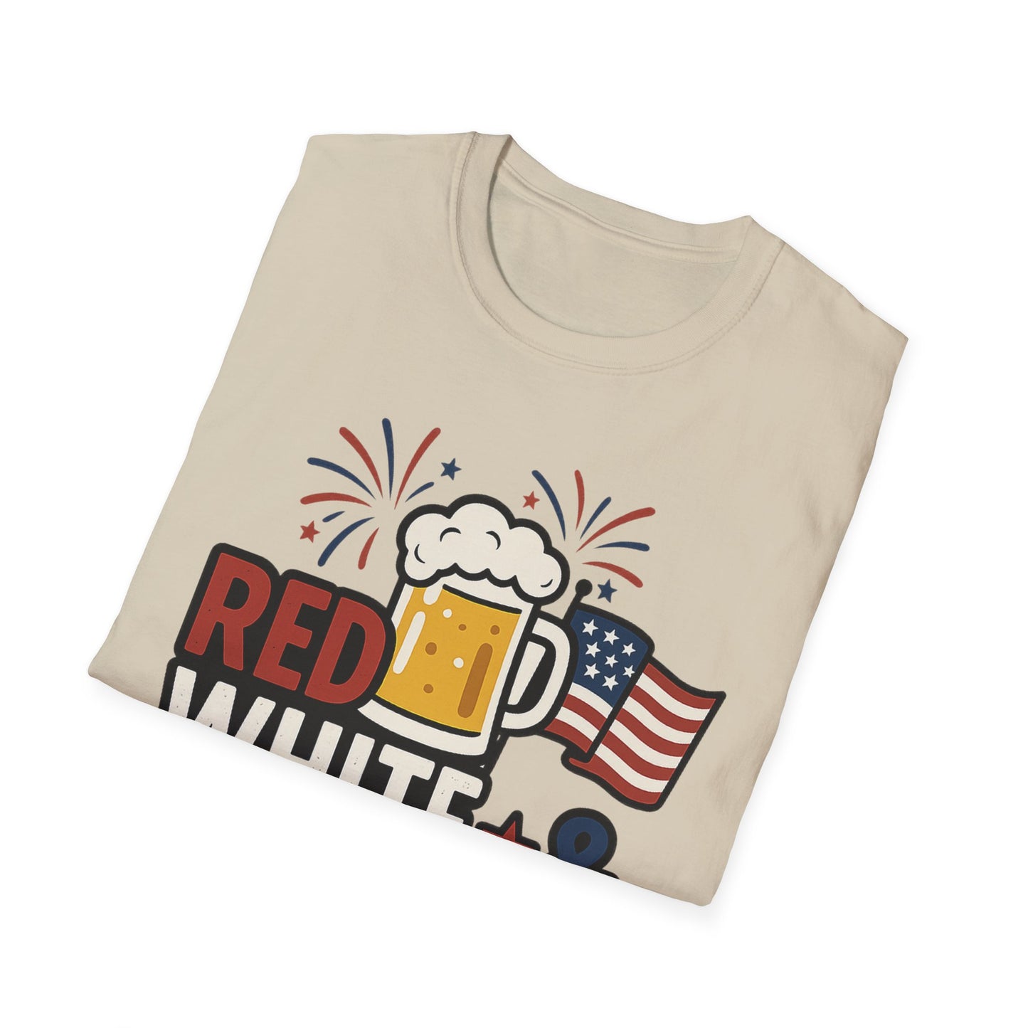 Red, White & Brew T-Shirt - Perfect for BBQs and Celebrations