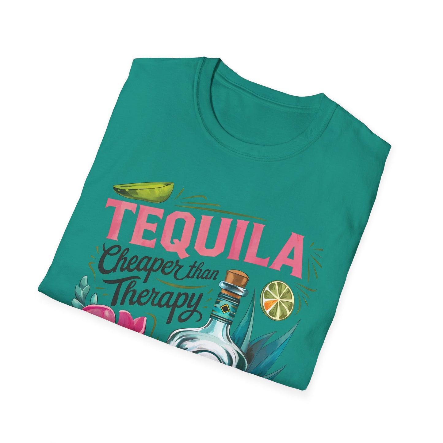 Tequila Therapy T-Shirt, Cheaper than Therapy Shirt, Funny Tequila Tee, Party Shirt, Unique Gift for Tequila Lovers