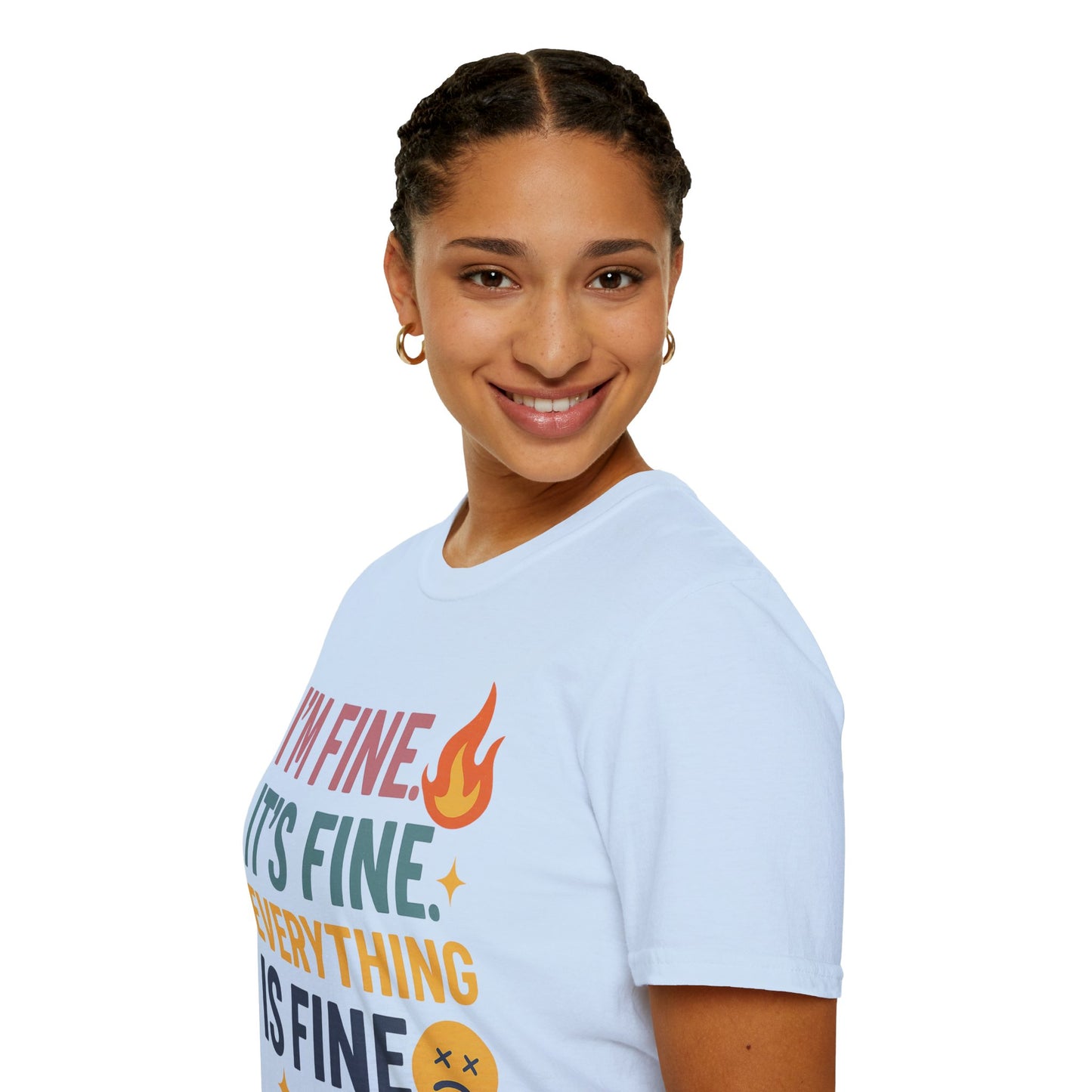 I'm Fine Unisex Softstyle T-Shirt – Casual Humor Tee