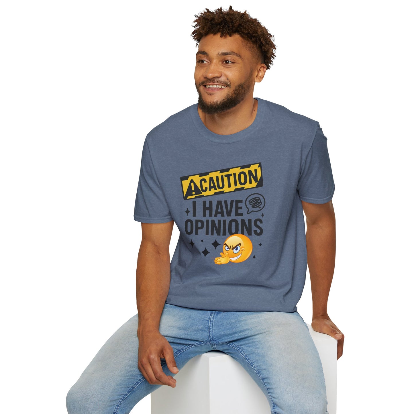 Caution I Have Opinions - Softstyle T-Shirt