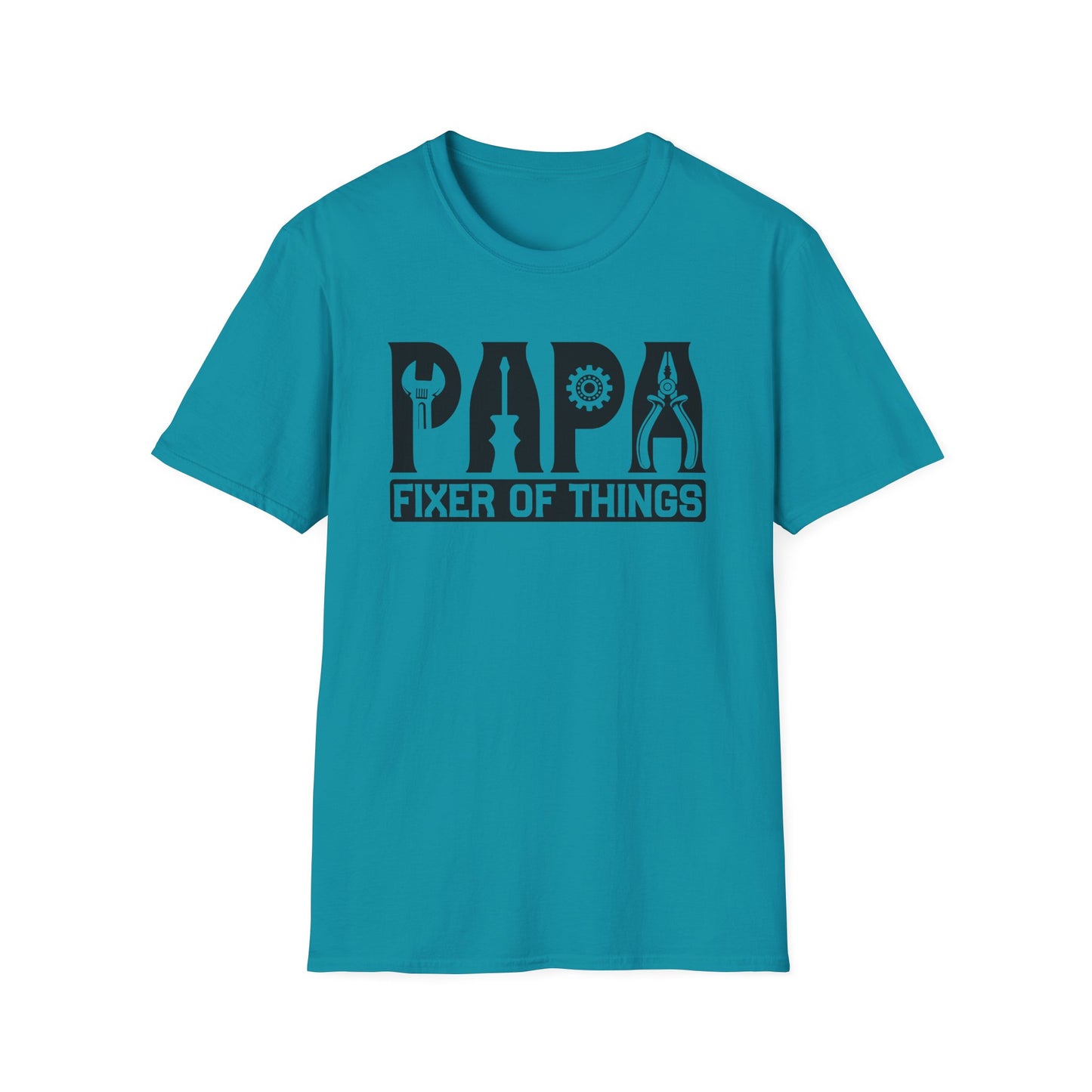 DIY Dad T-Shirt, Papa Fixer Of Things Tee, Father's Day Gift, Unisex Softstyle Shirt, Casual Gift for Dads, Handy Father's Day Tee