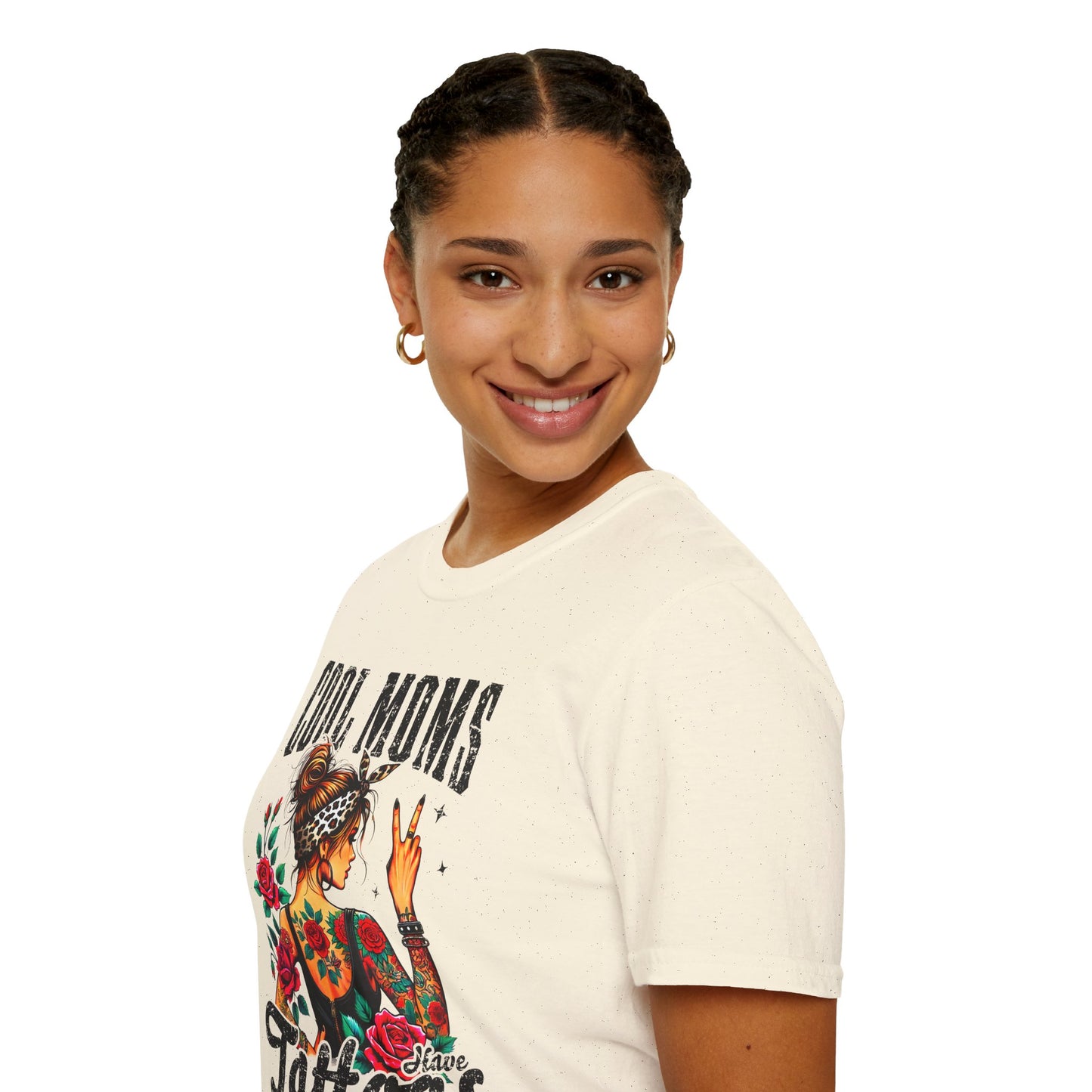 Cool Moms Tattoo Graphic T-Shirt