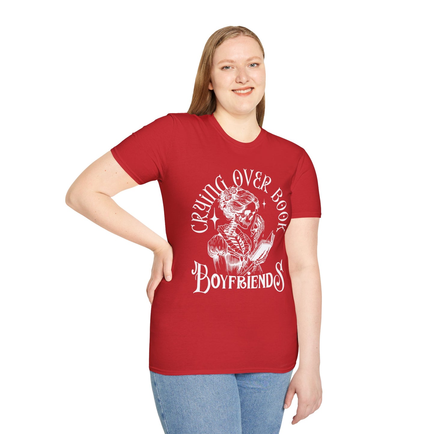 Crying Over Book Boyfriends T-Shirt - Perfect for Book Lovers
