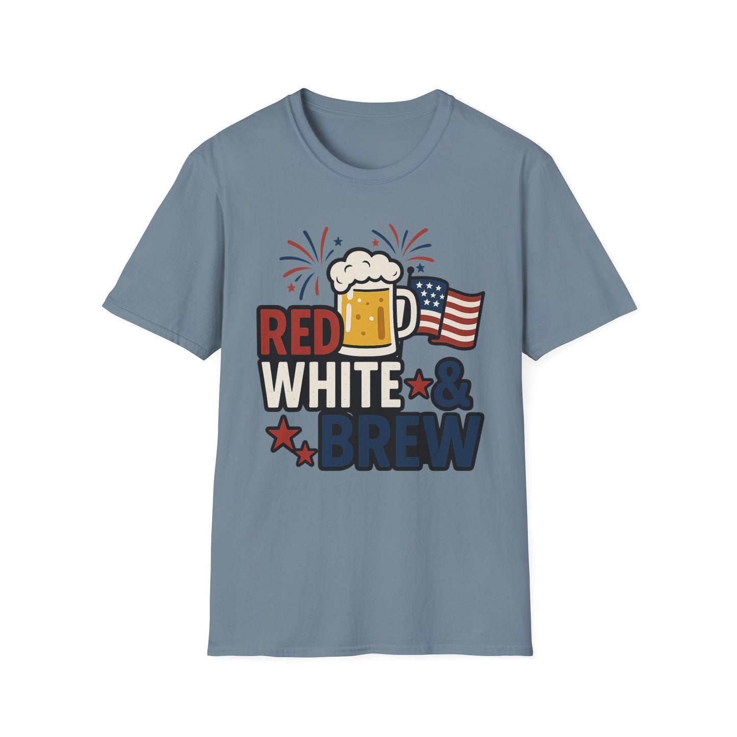 Red, White & Brew T-Shirt - Perfect for BBQs and Celebrations
