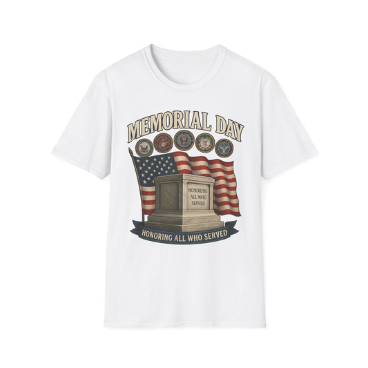 Memorial Day Tribute T-Shirt - Honoring All Who Served