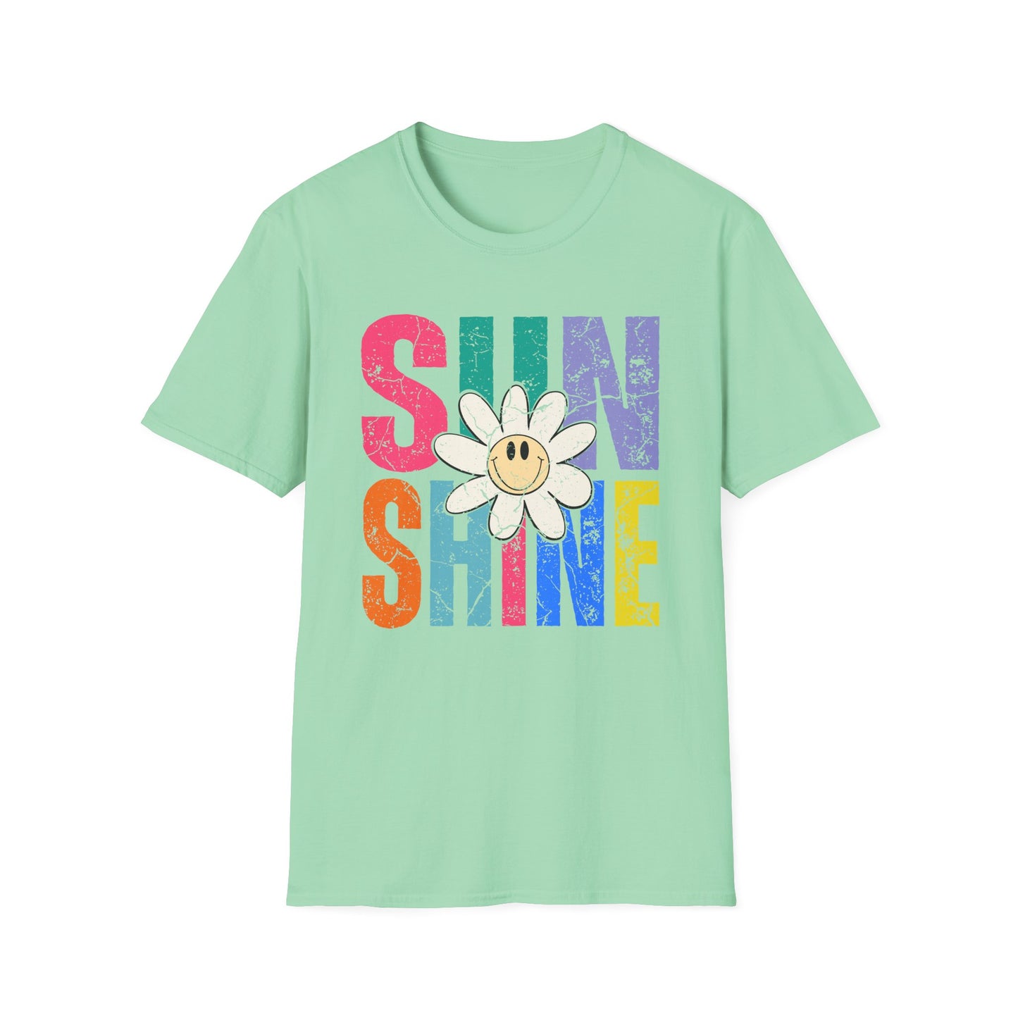 Sunny Vibes T-Shirt - Colorful Sunshine Graphic Tee, Summer Top, Gift for Her, Casual Wear, Festival Fashion