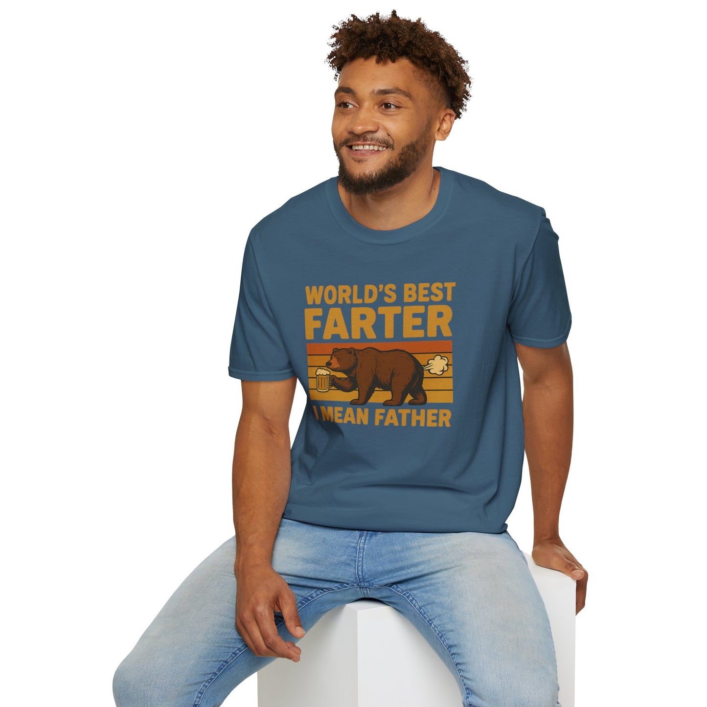 Funny Fathers Day T-Shirt, World's Best Farter Shirt, Dad Humor Tee, Unisex Gift for Dad, Comfy Father's Day Apparel