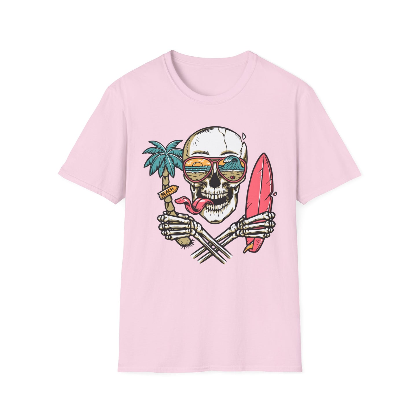 Beach Skull Graphic T-Shirt