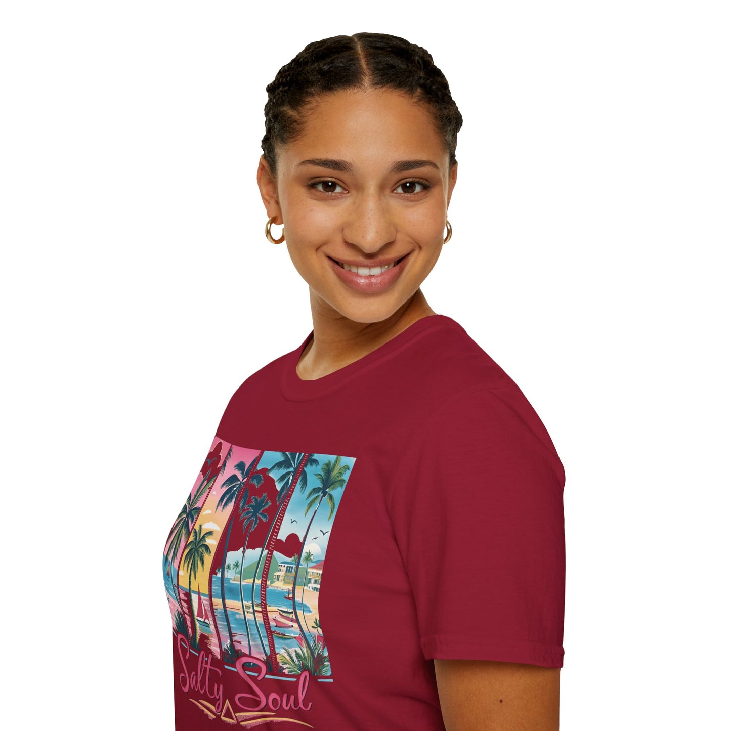 Salty Soul Tropical Vibe Tee for Beach Lovers