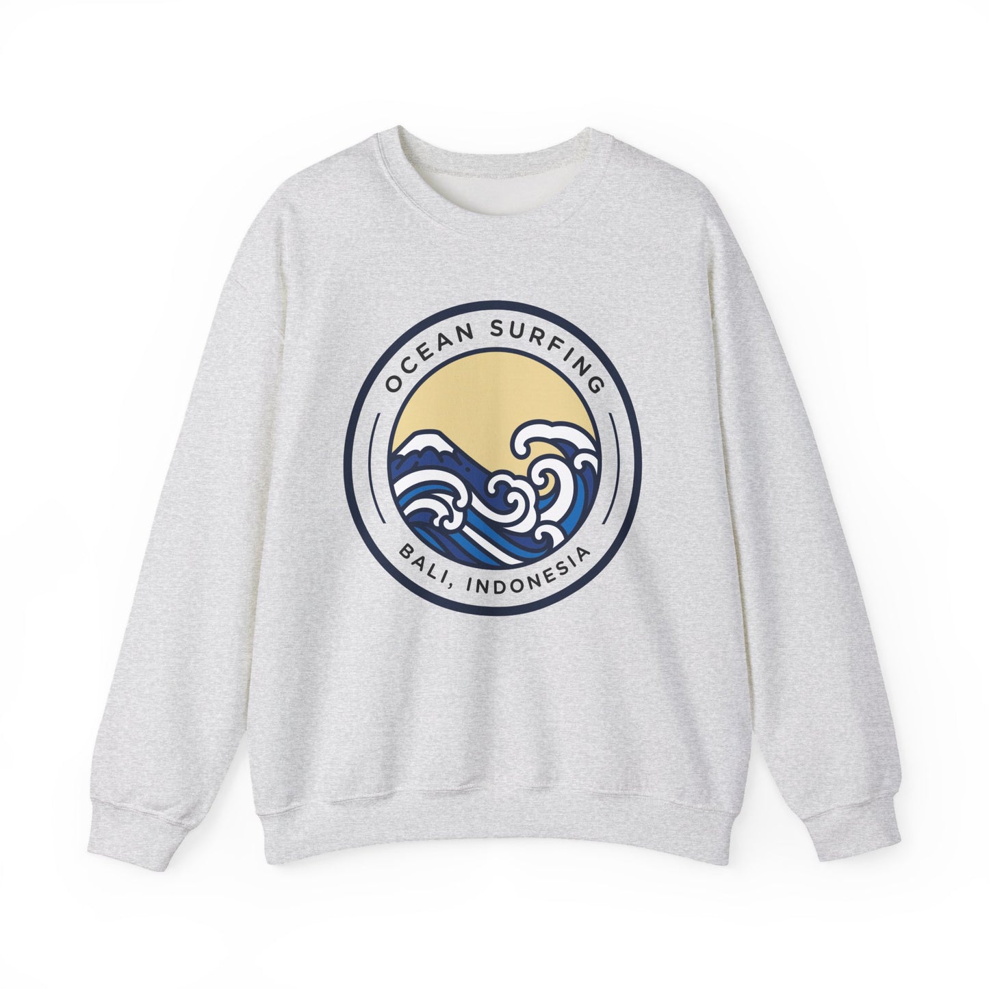 Ocean Surfing Bali Crewneck Sweatshirt - Unisex Heavy Blend