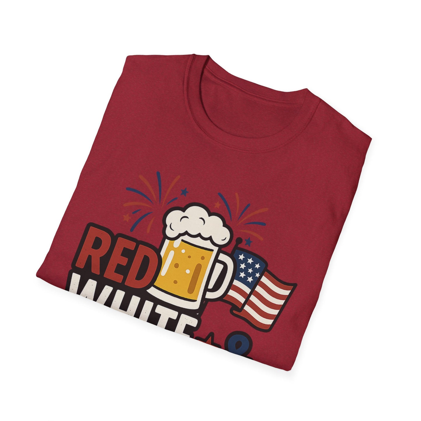 Red, White & Brew T-Shirt - Perfect for BBQs and Celebrations