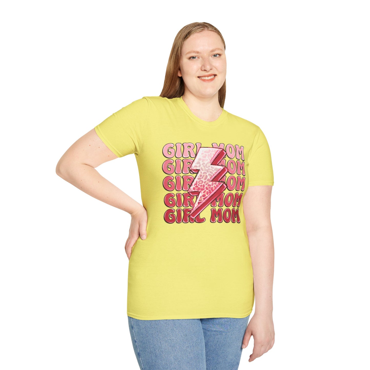 Girl Mom Softstyle T-Shirt - Trendy Casual Tee for Moms