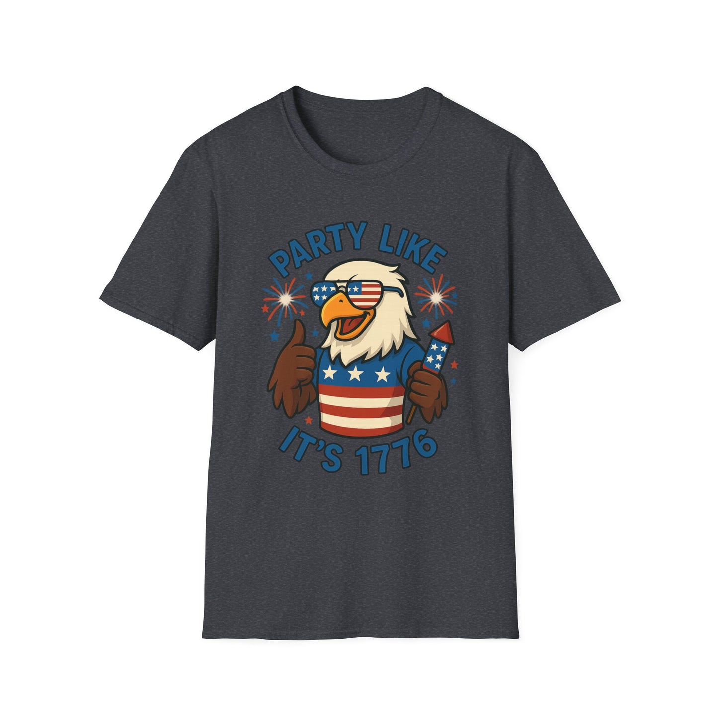 Patriotic 4th of July Party T-Shirt - 'Party Like It's 1776'