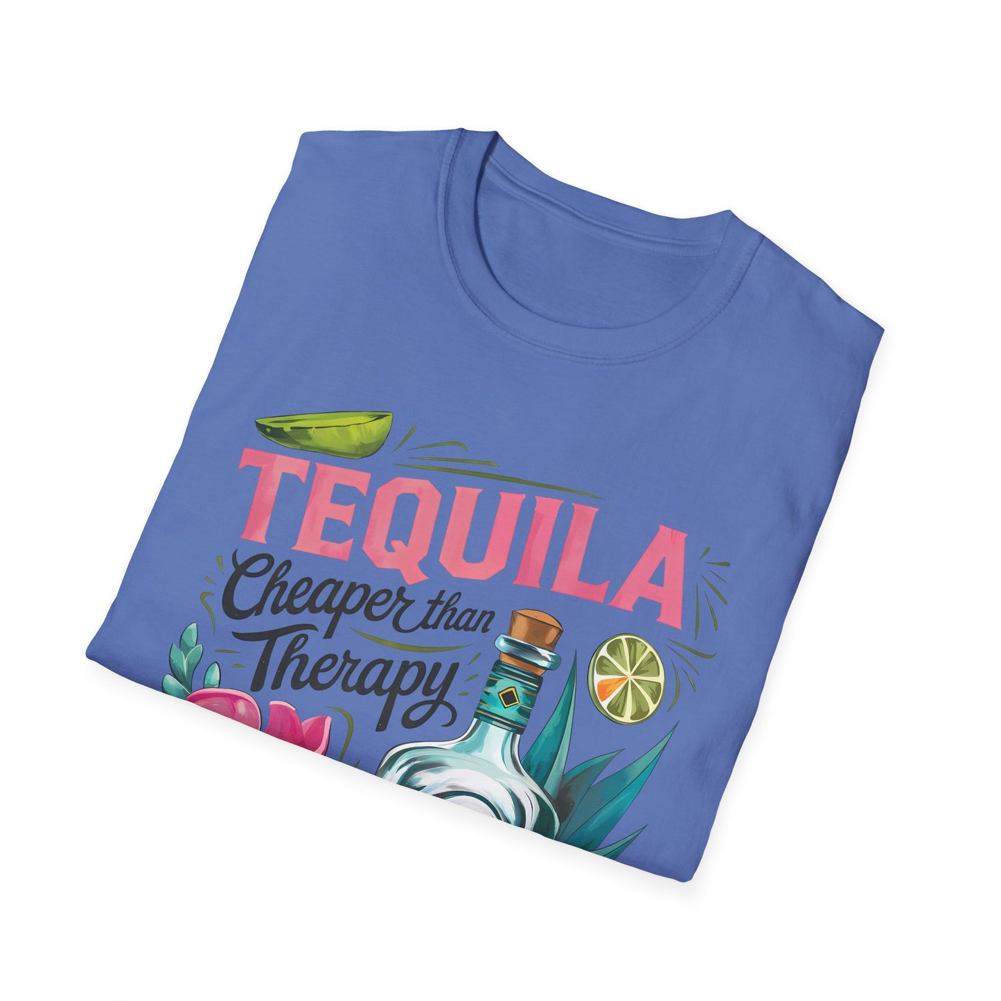 Tequila Therapy T-Shirt, Cheaper than Therapy Shirt, Funny Tequila Tee, Party Shirt, Unique Gift for Tequila Lovers