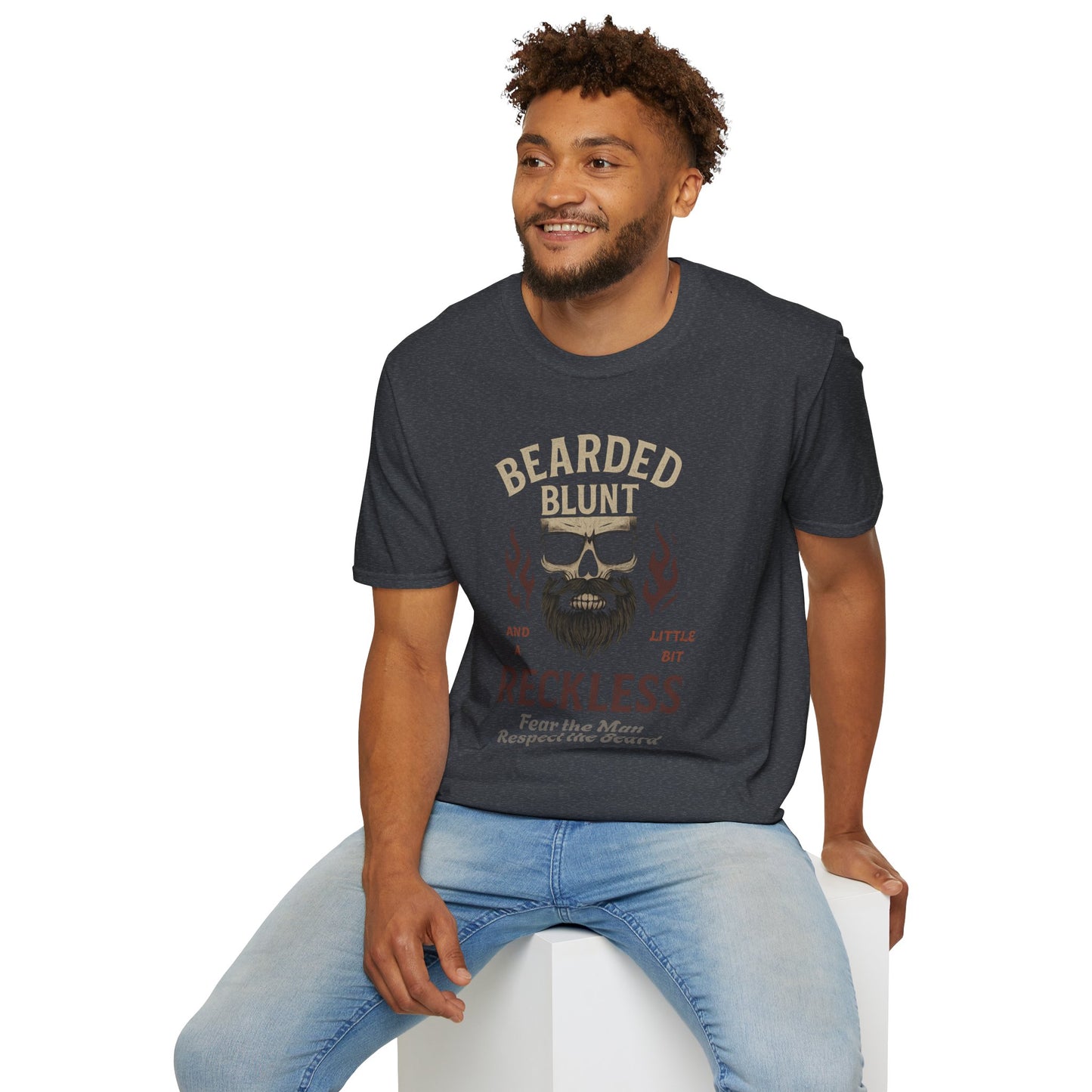 Bearded and Reckless Unisex Tee for Beard Lovers