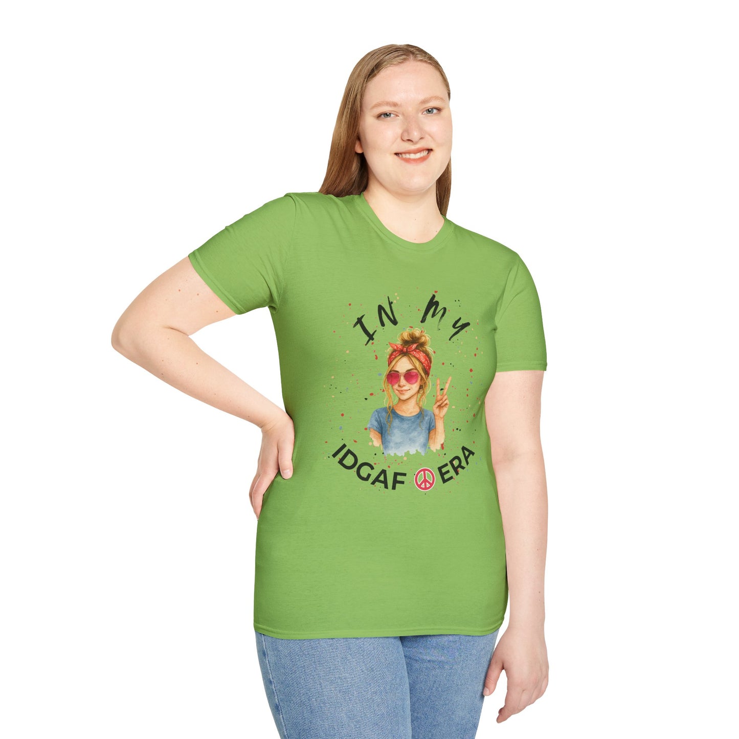 IDGAF ERA - Trendy Graphic T-Shirt for Casual Vibes - Perfect Gift for Friends, Birthday Celebration, Festivals, Everyday Wear, Unique Style