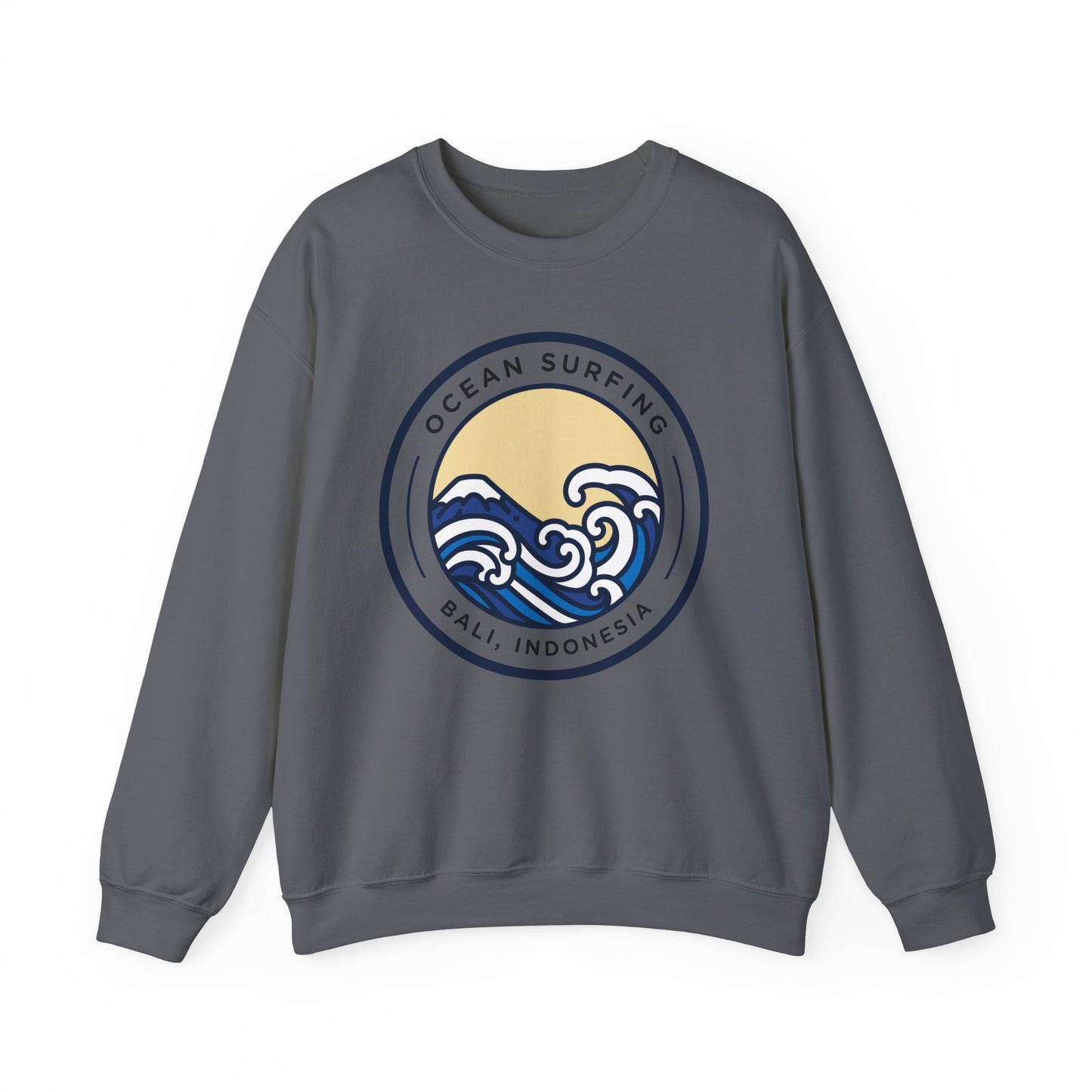 Ocean Surfing Bali Crewneck Sweatshirt - Unisex Heavy Blend