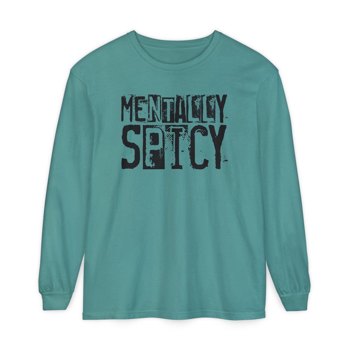 Mentally Spicy - Long Sleeve Tee - Fun Graphic Shirt for Casual Wear, Gift for Friends, Quirky Apparel for Everyday Comfort, [...]
