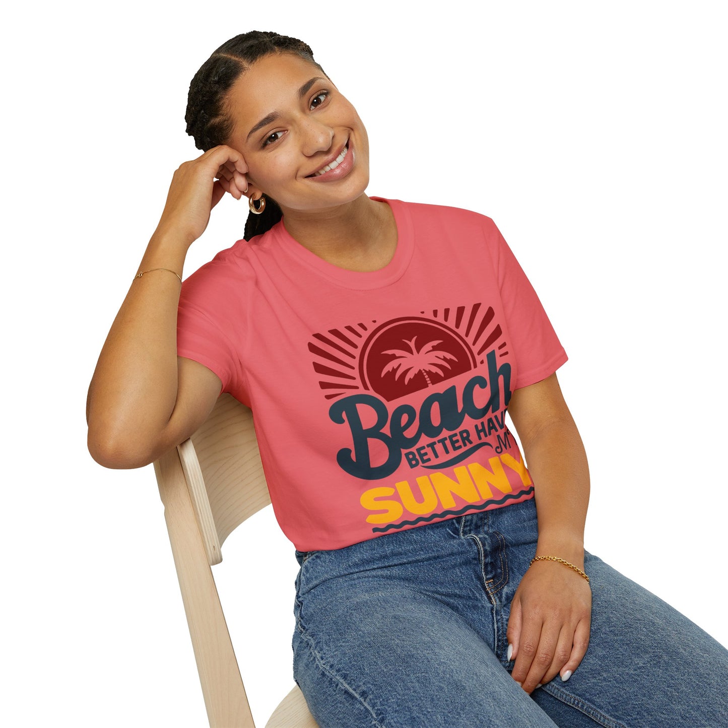Beach Vibes Unisex Softstyle T-Shirt - 'Beach Better Have My Sunny'