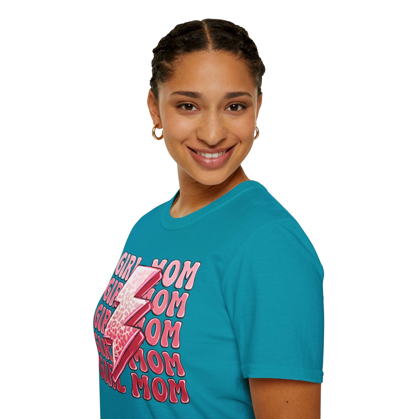Girl Mom Softstyle T-Shirt - Trendy Casual Tee for Moms
