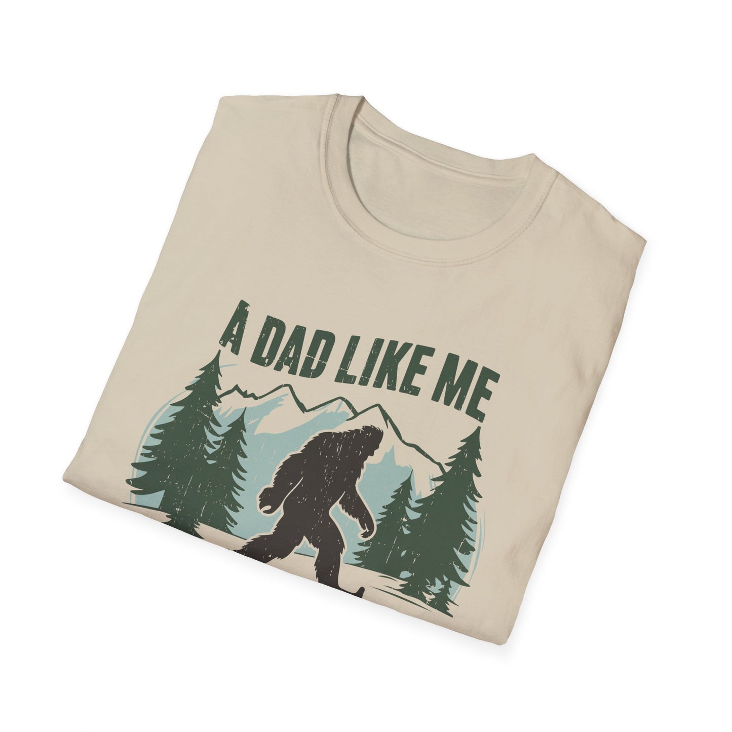Bigfoot Dad T-Shirt, Funny Father's Day Gift, Unisex Graphic Tee, Nature Lover Shirt, Outdoor Adventure Apparel, Sasquatch Gift