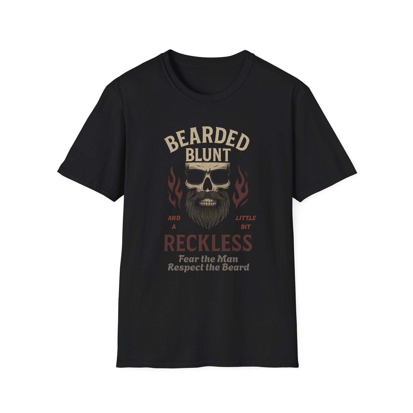 Bearded and Reckless Unisex Tee for Beard Lovers