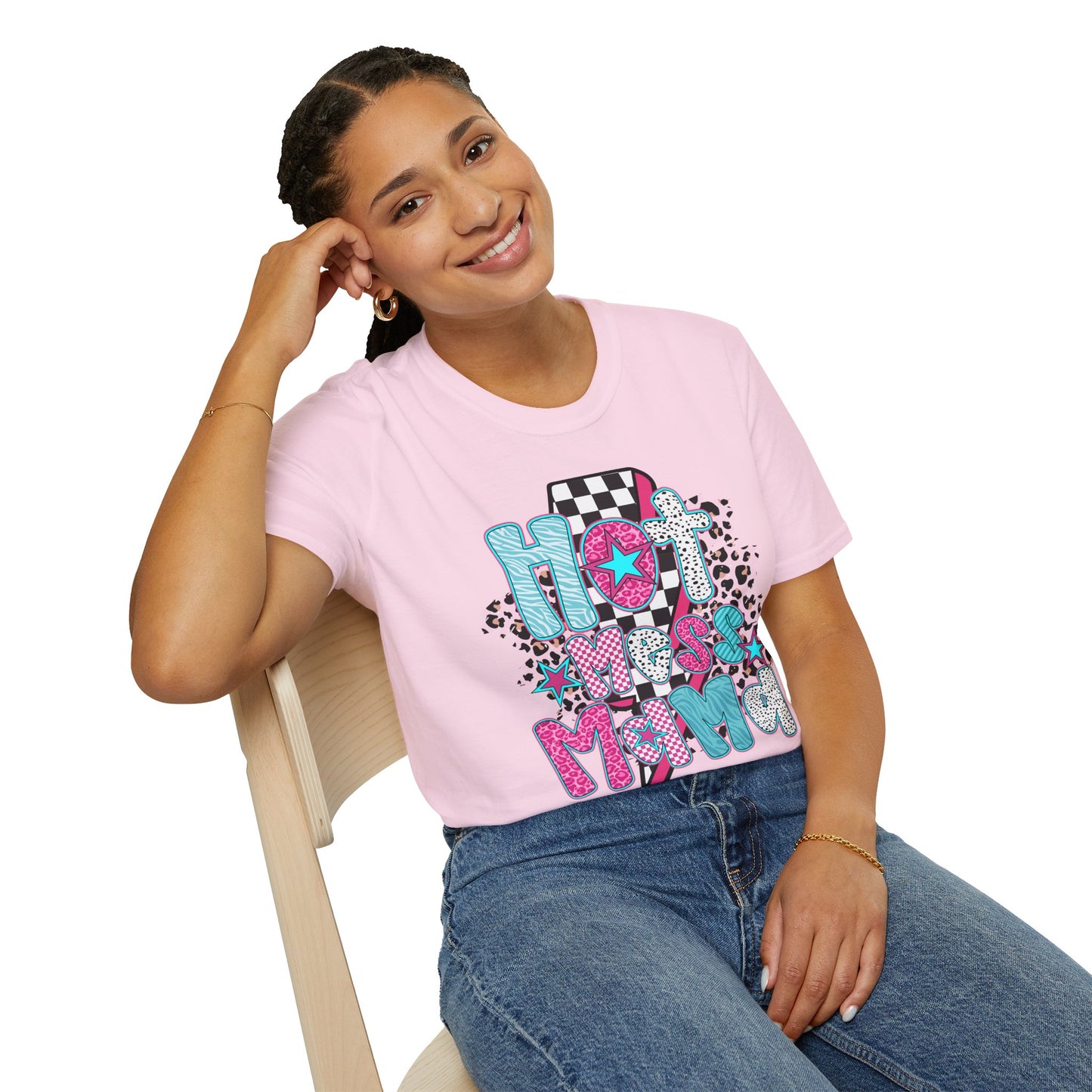 Fun 'Hot Mess Mama' T-Shirt - Perfect for Moms!