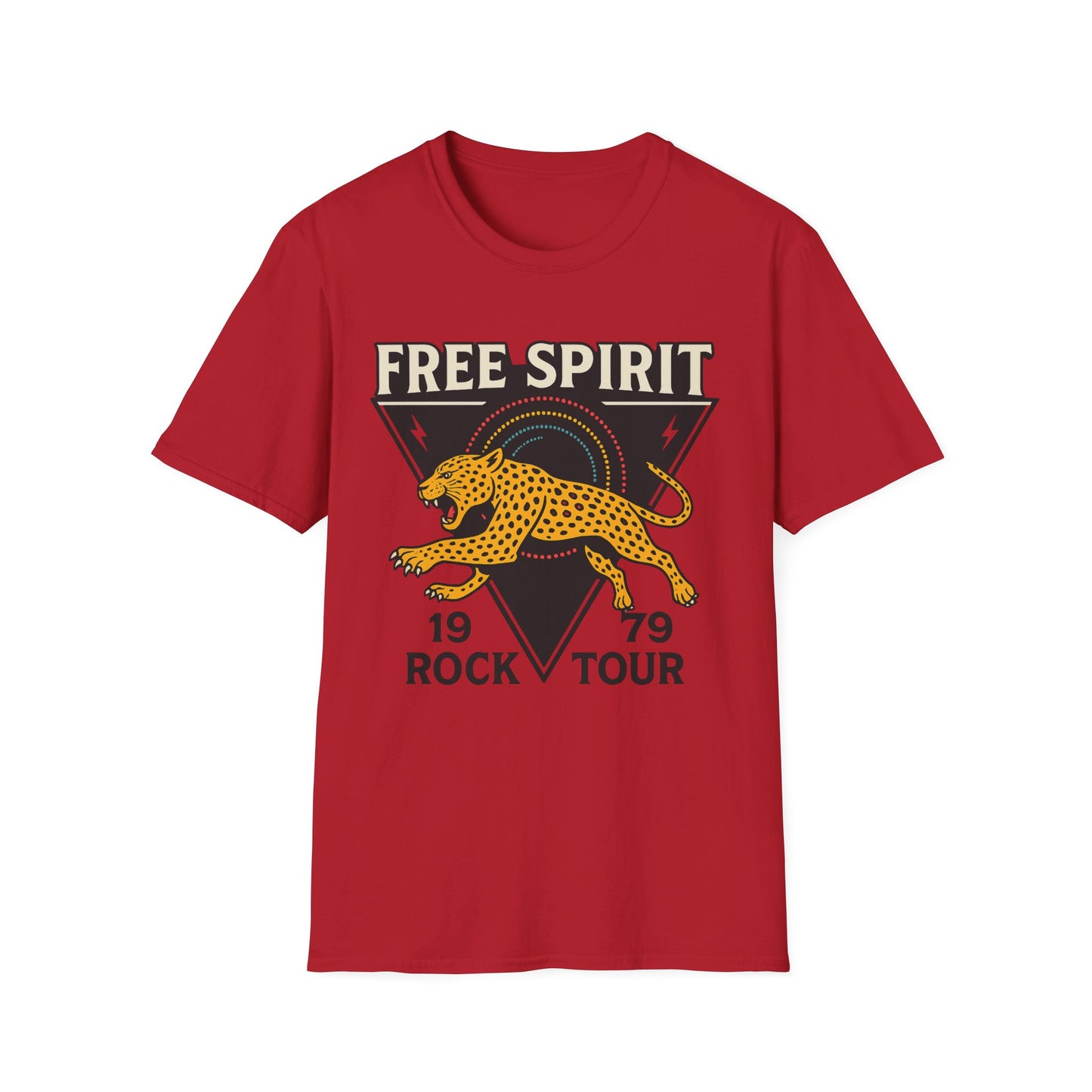 Retro Free Spirit Leopard - Graphic Tee