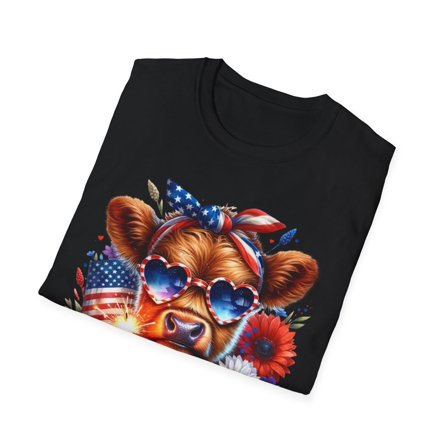 Patriotic Cow T-Shirt - for Summer Celebrations