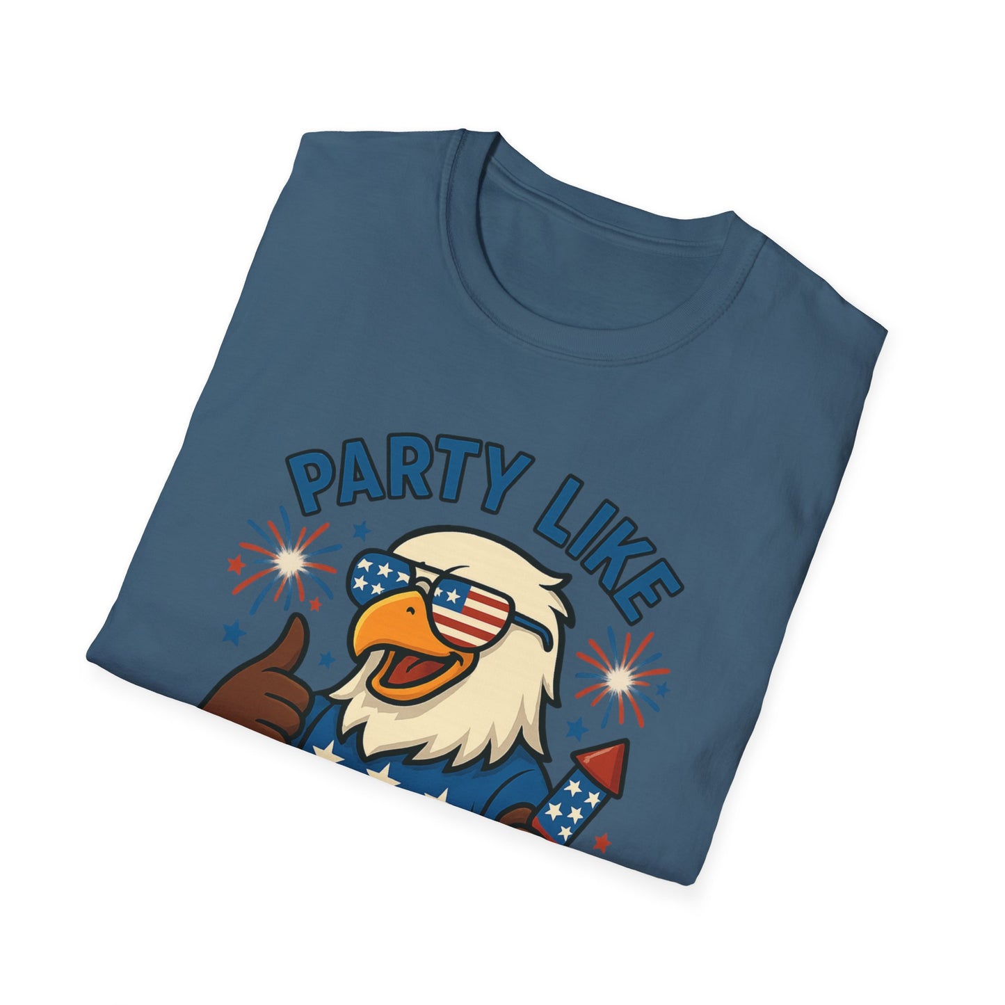 Patriotic 4th of July Party T-Shirt - 'Party Like It's 1776'