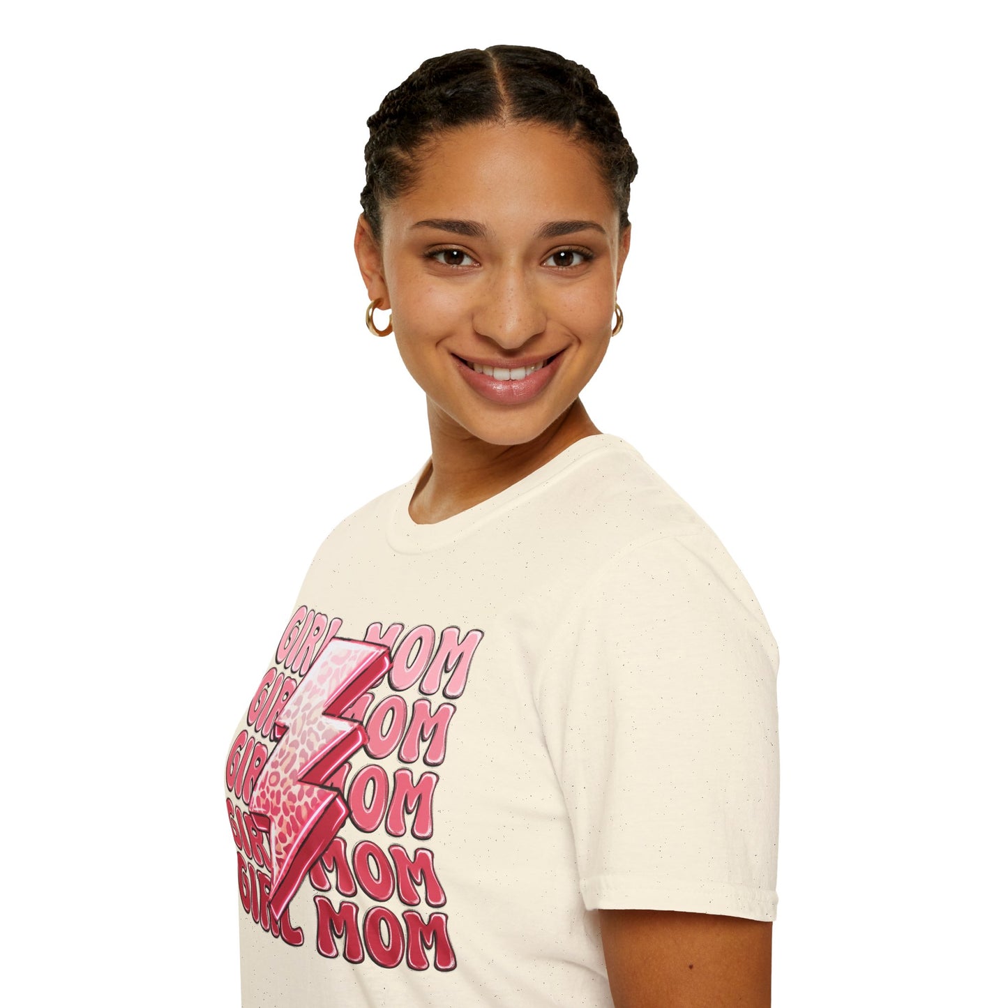Girl Mom Softstyle T-Shirt - Trendy Casual Tee for Moms