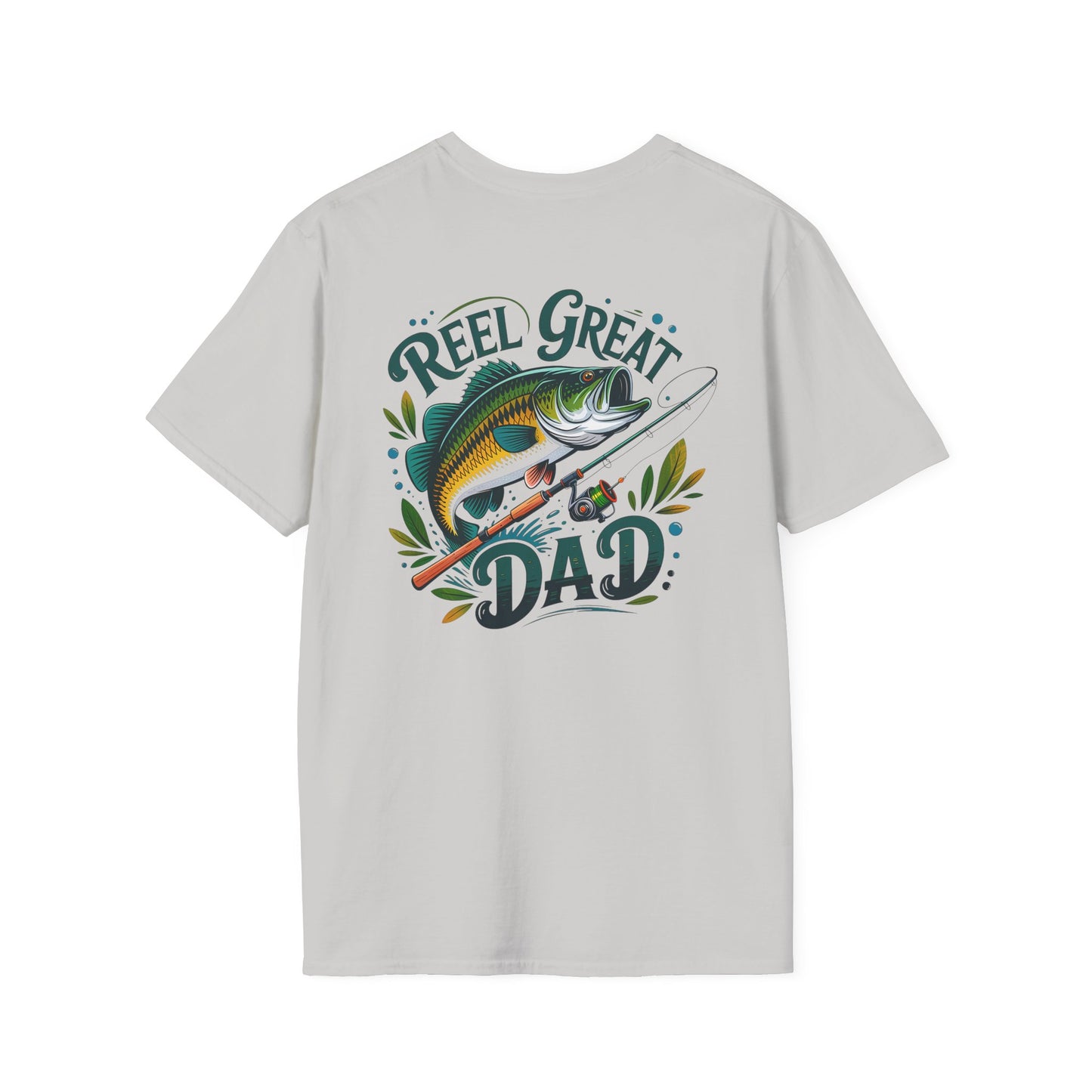 Reel Great Dad T-Shirt, Fishing Gift, Father's Day Tee, Outdoor Apparel, Casual Wear, Unisex Softstyle Shirt